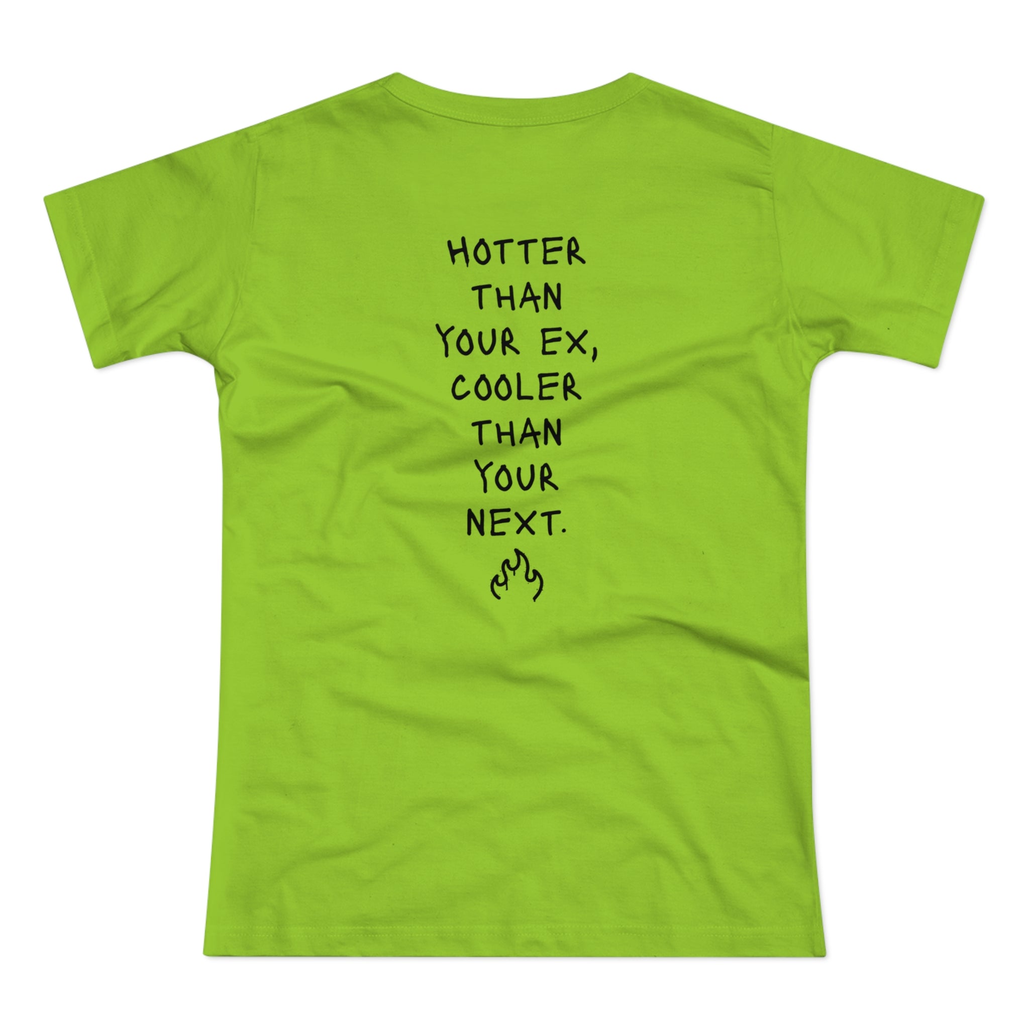 BACK PRINT: HOTTER - Wilde Vibes & coole Prints – Frauen T-Shirt, das dein Outfit rockt!