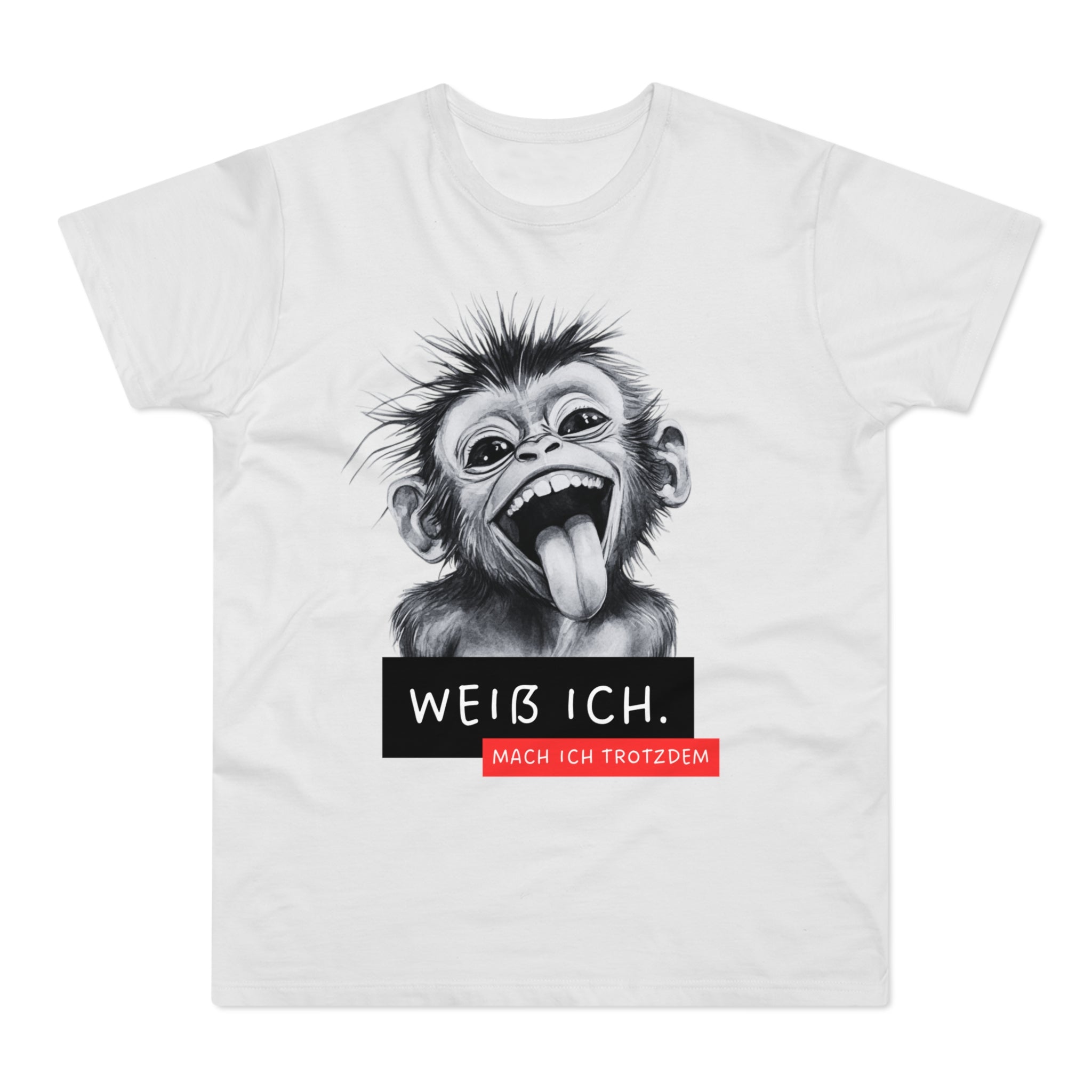 Funny Monkey Graphic T-Shirt, Humorous Tee for Animal Lovers, Gift for Birthdays and Special Occasions, Casual Wear, Statement Shirt