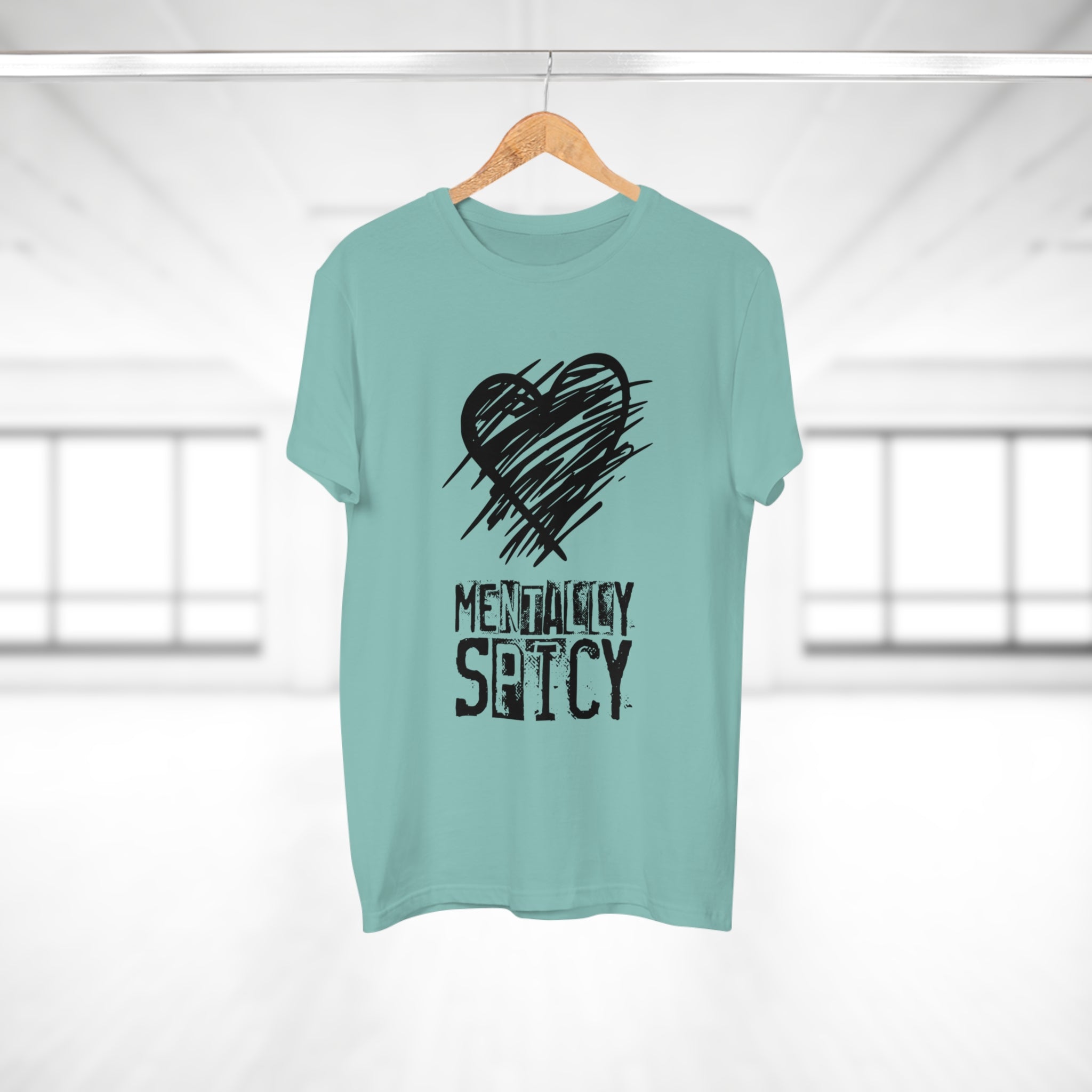 MENTALLY SPICY - Mental Health Shirt mit Humor - Trendiges Statement für Alltag & Festival