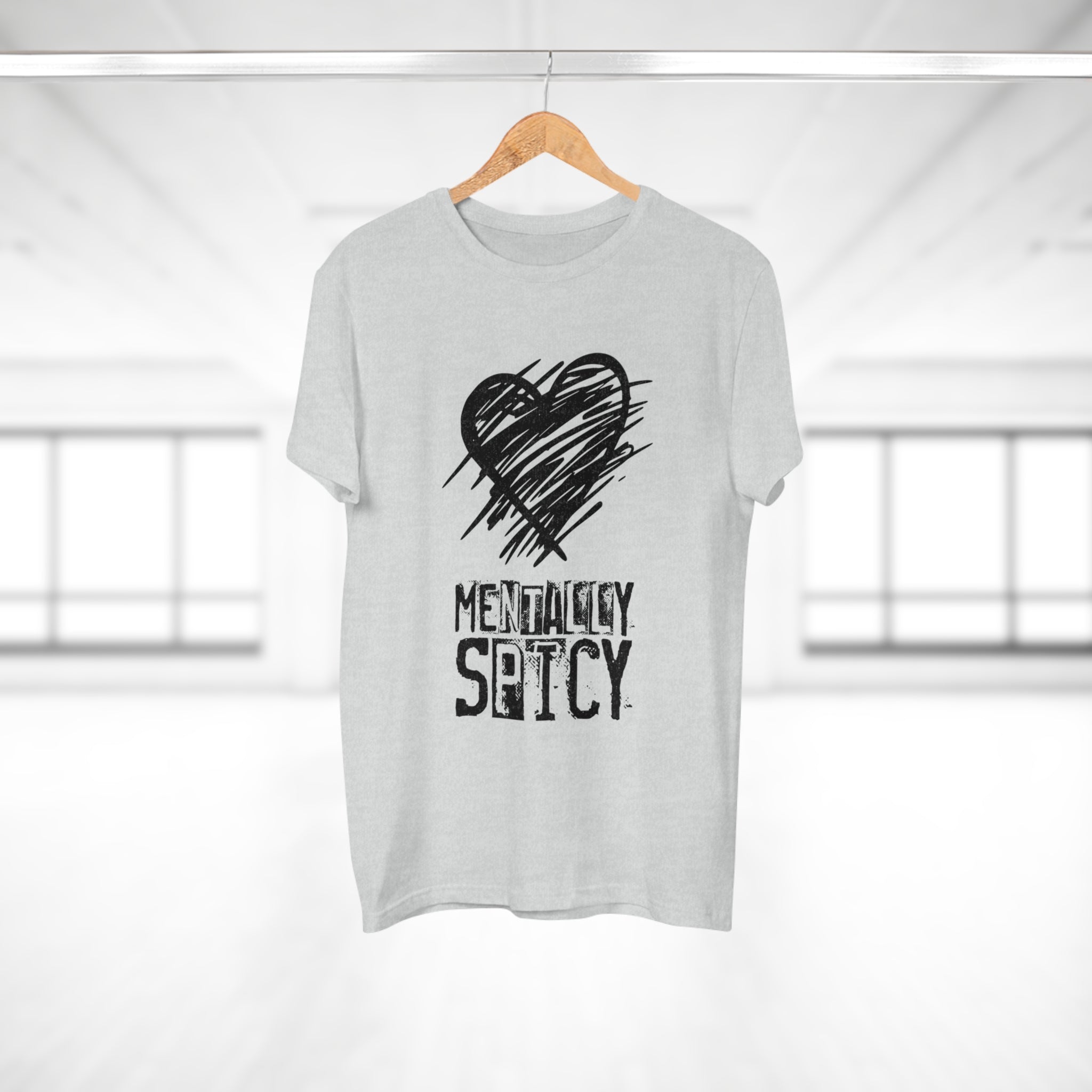 MENTALLY SPICY - Mental Health Shirt mit Humor - Trendiges Statement für Alltag & Festival