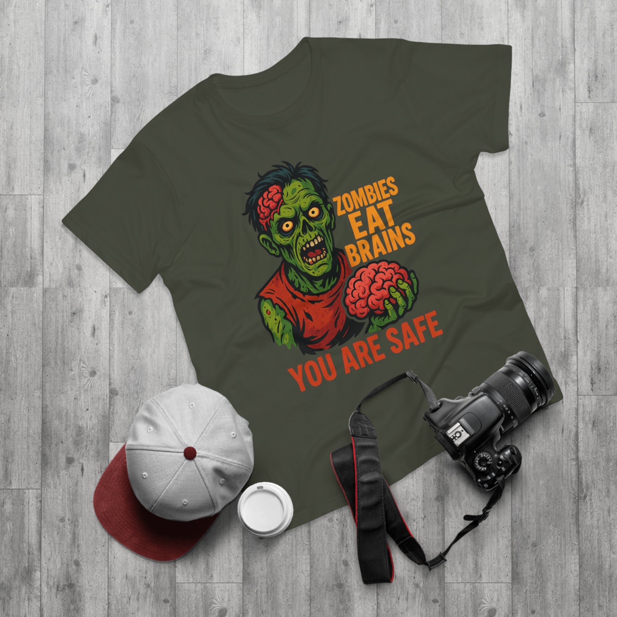 Zombie Themed Men's T-Shirt - Perfect for Halloween, Costume Parties, Casual Wear, Gifts for Horror Fans, Graphic Tee