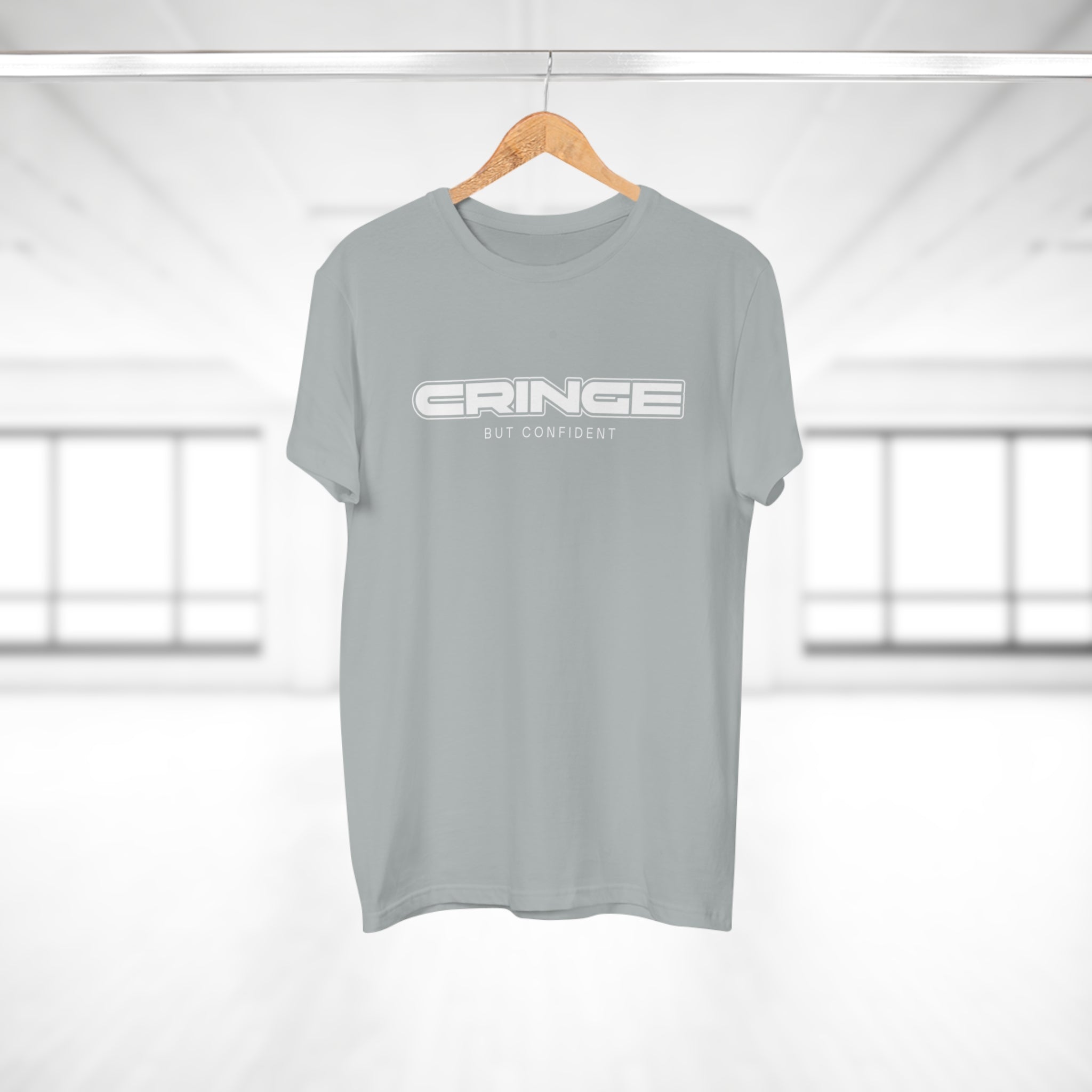 Cringe But Confident - Streetwear Statement Shirt – 100 % Baumwolle für echte Typen