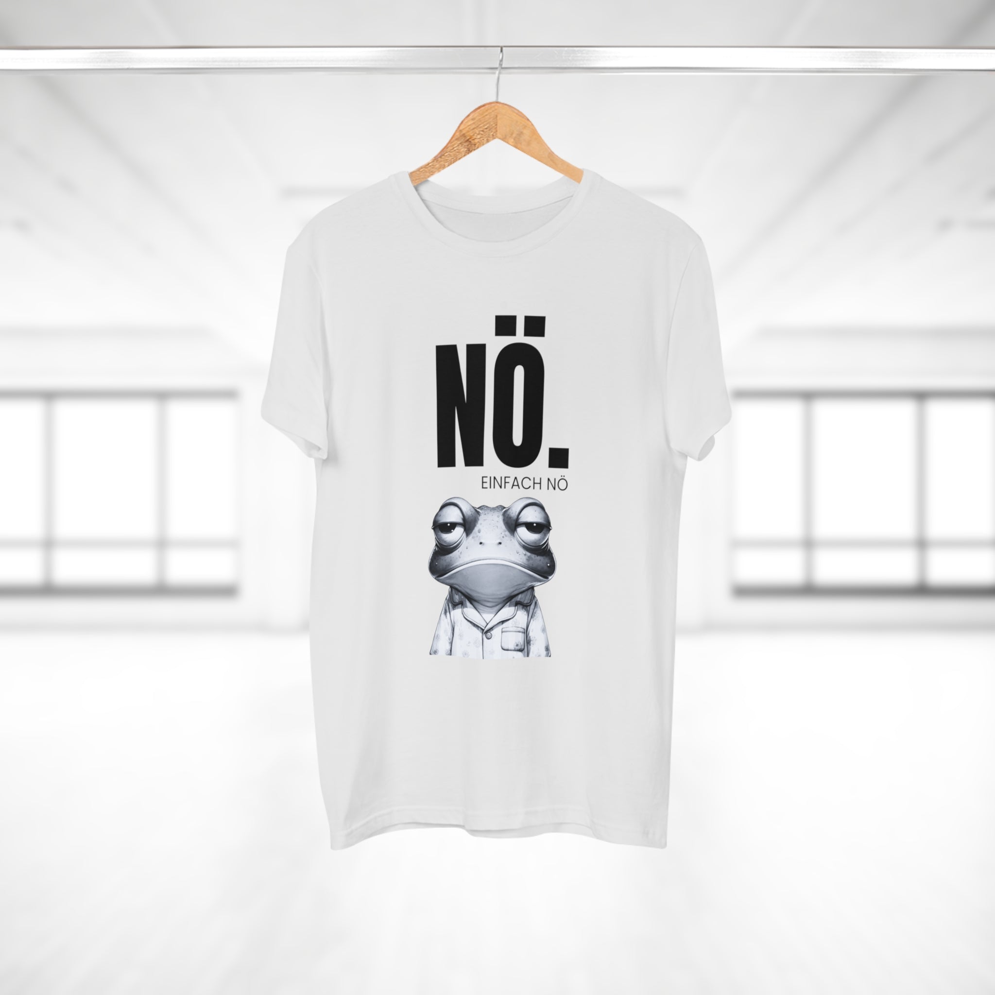 NÖ! EINFACH NÖ – Lustiges Herren T-Shirt mit Statement | Sarkastisches Sprüche Shirt aus Baumwolle – Geschenk für Männer & Freunde