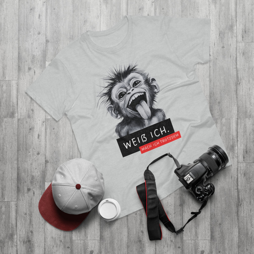 Funny Monkey Graphic T-Shirt, Humorous Tee for Animal Lovers, Gift for Birthdays and Special Occasions, Casual Wear, Statement Shirt