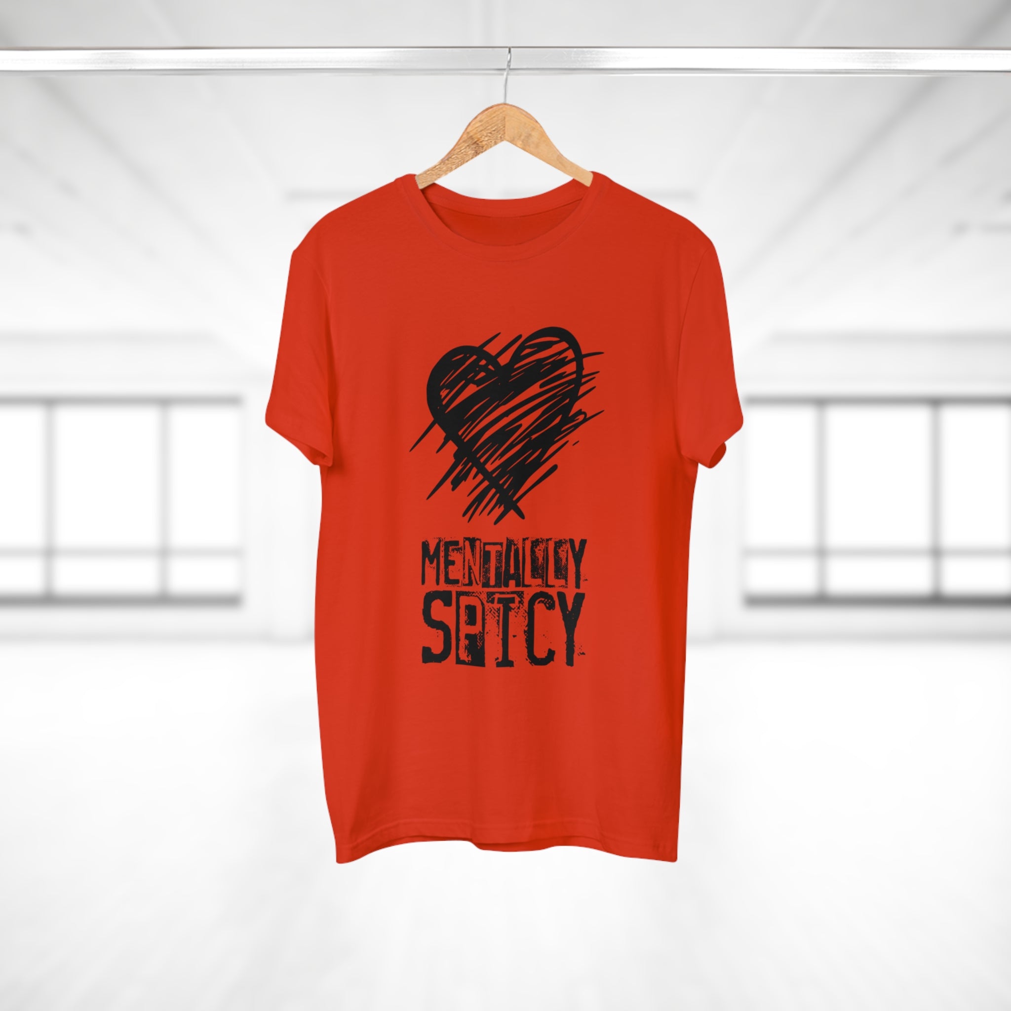 MENTALLY SPICY - Mental Health Shirt mit Humor - Trendiges Statement für Alltag & Festival
