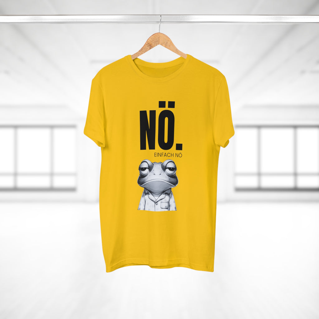 NÖ! EINFACH NÖ – Lustiges Herren T-Shirt mit Statement | Sarkastisches Sprüche Shirt aus Baumwolle – Geschenk für Männer & Freunde