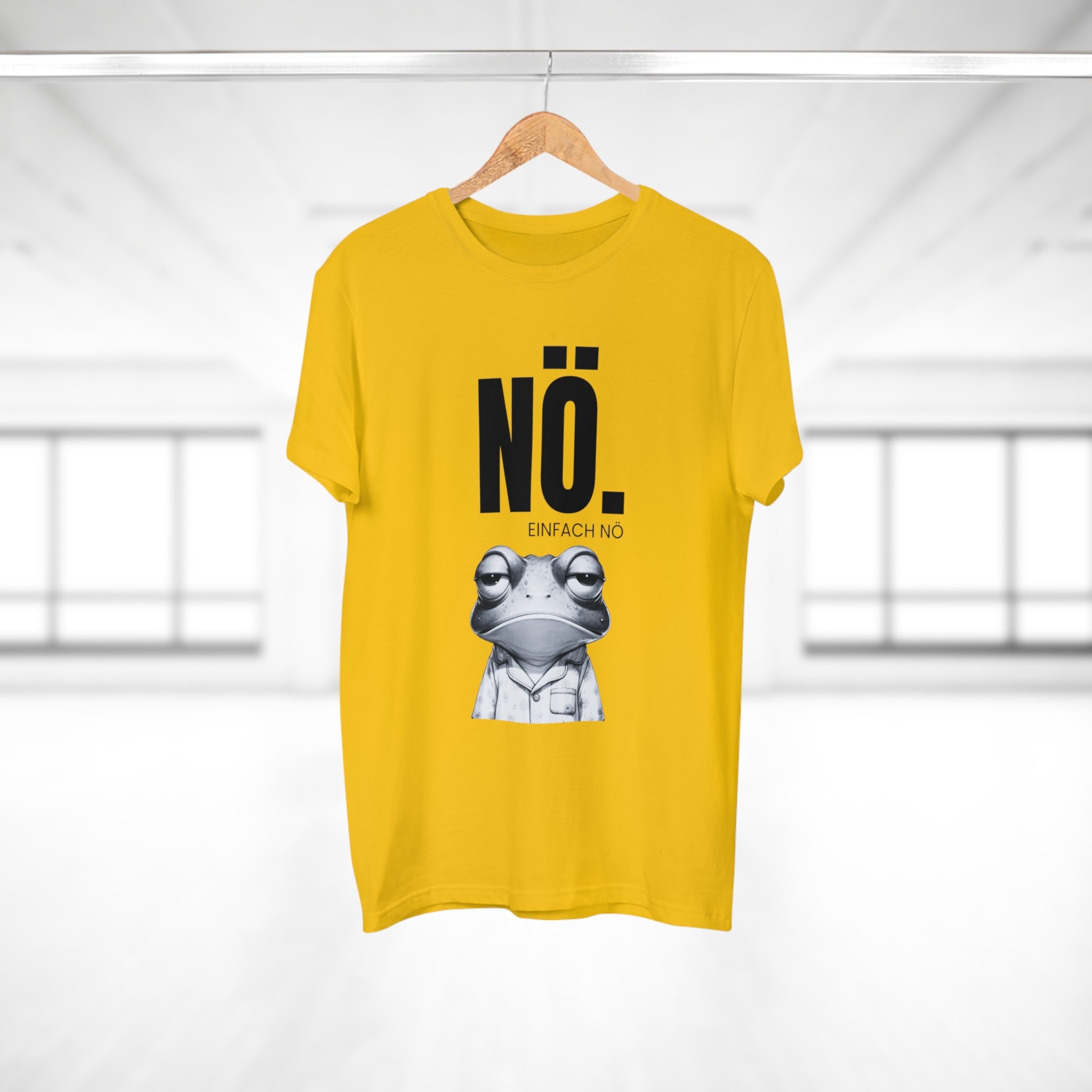 NÖ! EINFACH NÖ – Lustiges Herren T-Shirt mit Statement | Sarkastisches Sprüche Shirt aus Baumwolle – Geschenk für Männer & Freunde
