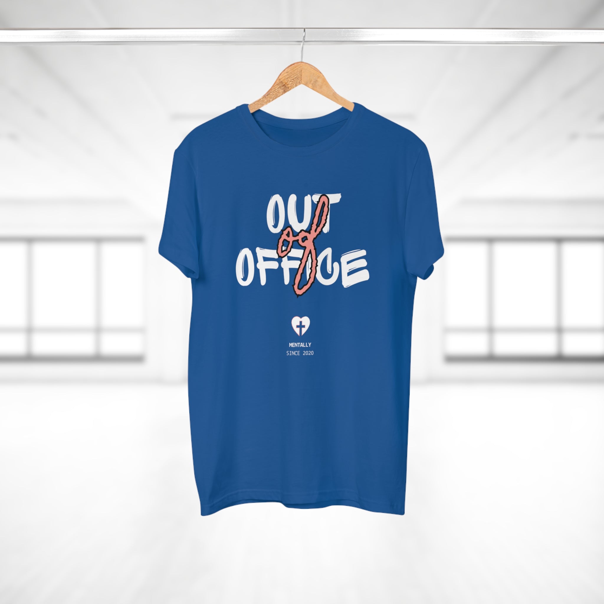 OUT OF OFFICE. MENTALLY SINCE 2020 - Lustiges Männer T-Shirt – Post-Pandemie Humor