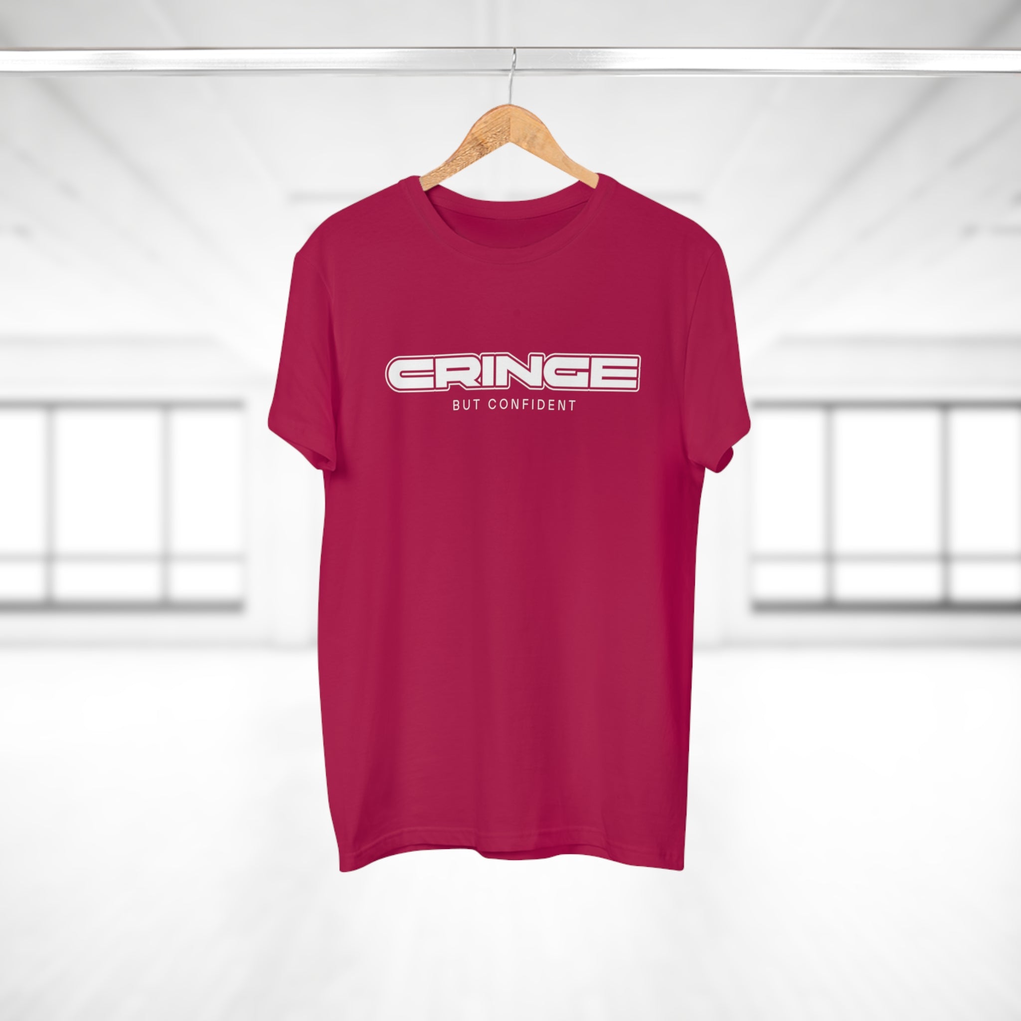 Cringe But Confident - Streetwear Statement Shirt – 100 % Baumwolle für echte Typen