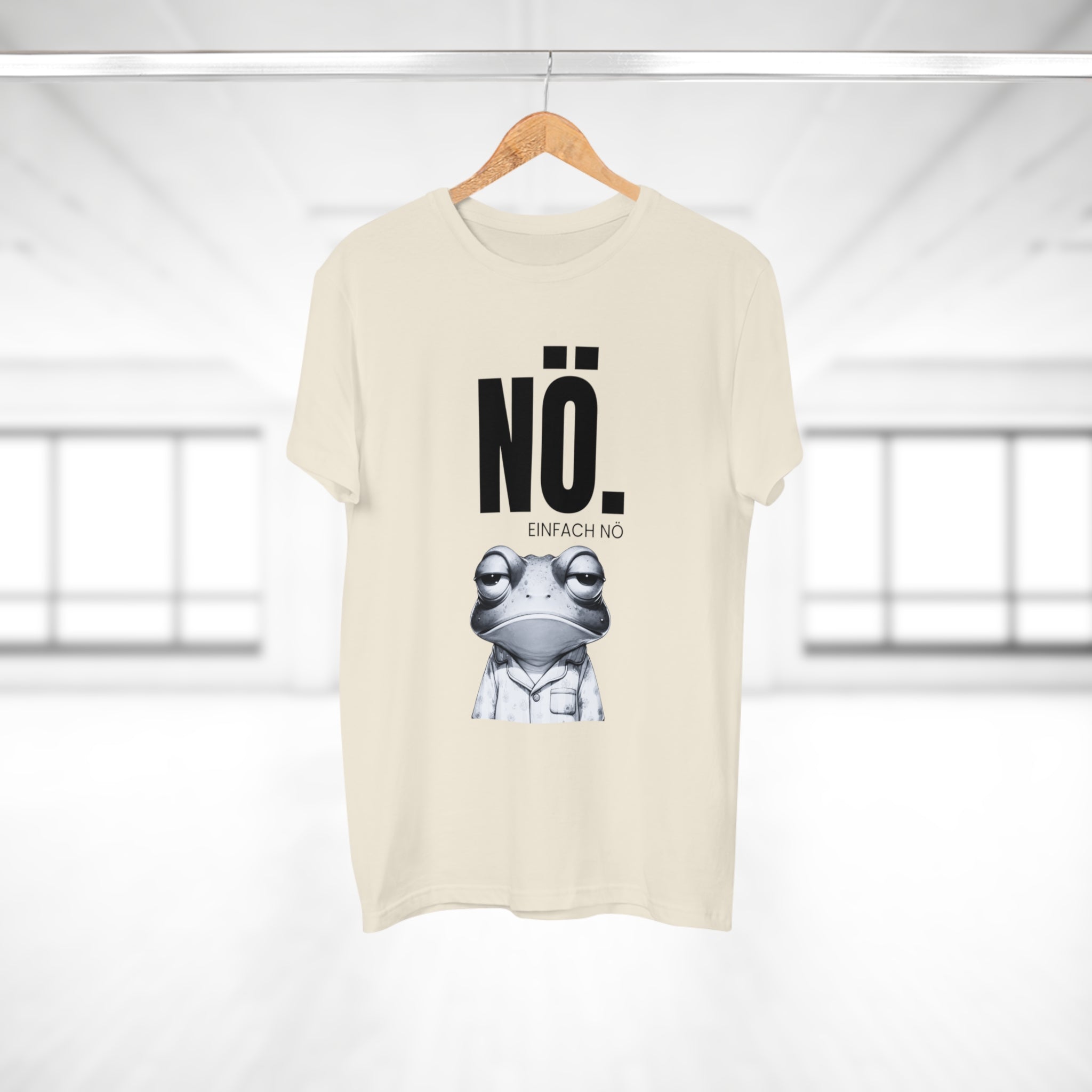 NÖ! EINFACH NÖ – Lustiges Herren T-Shirt mit Statement | Sarkastisches Sprüche Shirt aus Baumwolle – Geschenk für Männer & Freunde