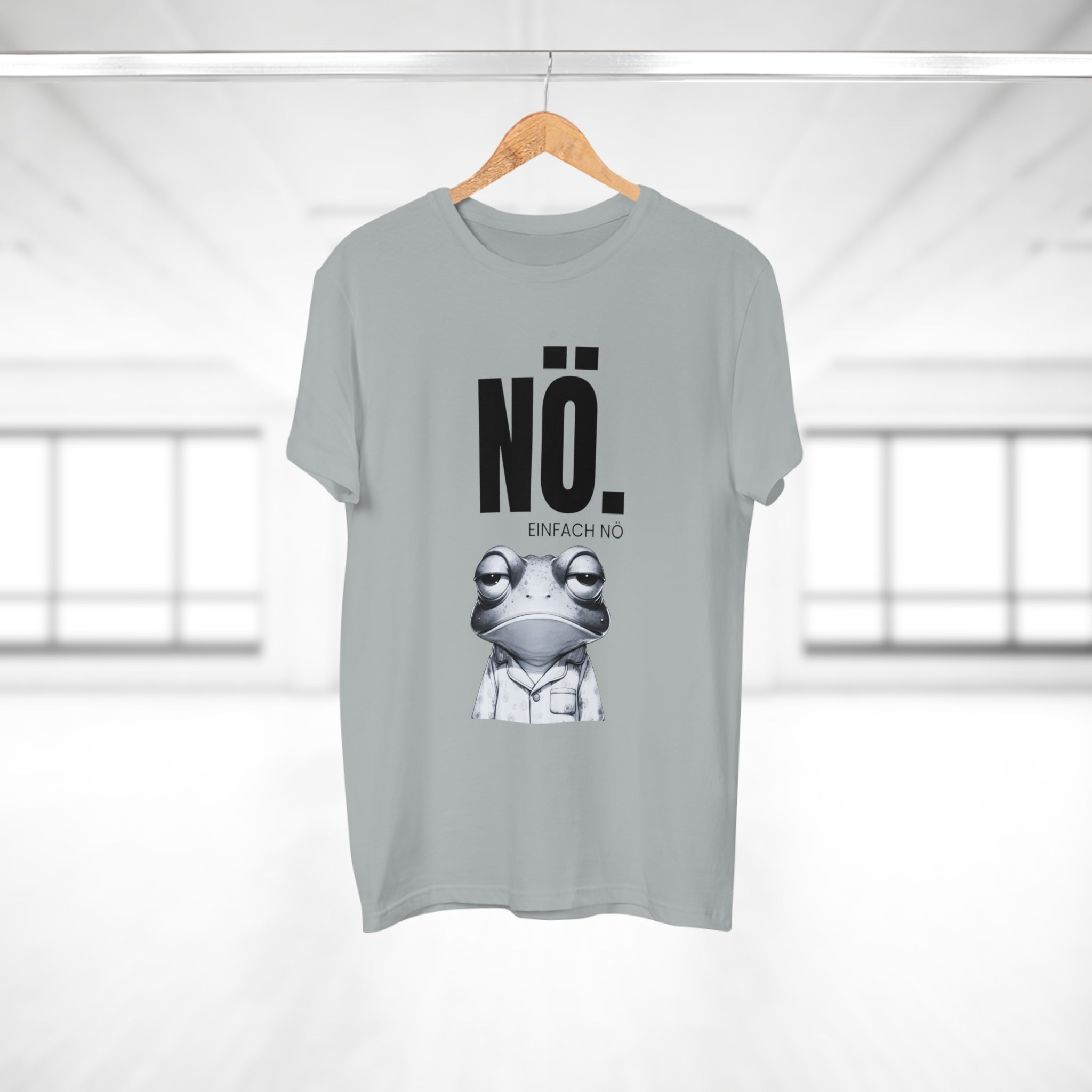 NÖ! EINFACH NÖ – Lustiges Herren T-Shirt mit Statement | Sarkastisches Sprüche Shirt aus Baumwolle – Geschenk für Männer & Freunde