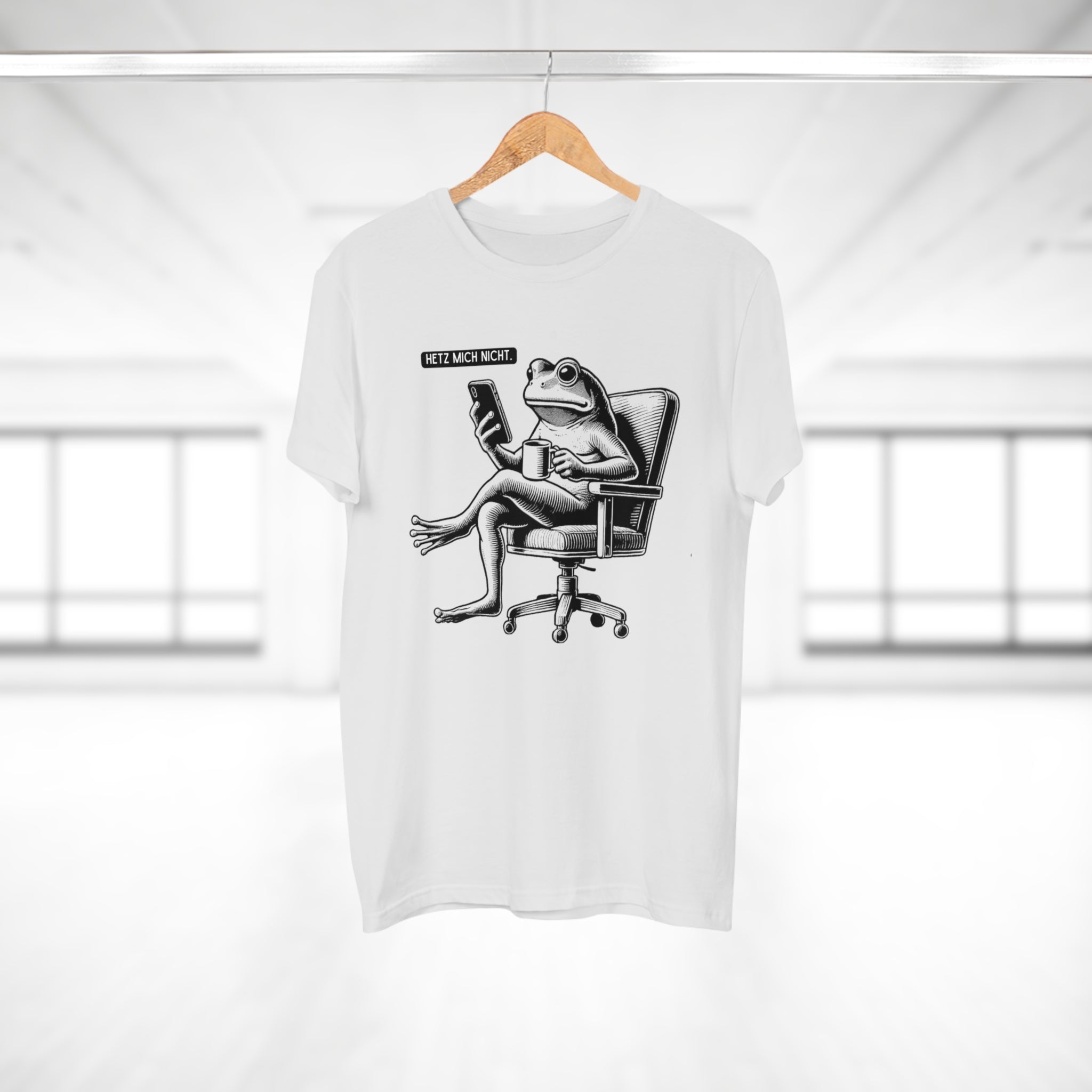 HETZ MICH NICHT - Statement Shirt -  Lässiges T-Shirt mit entspanntem Spruch