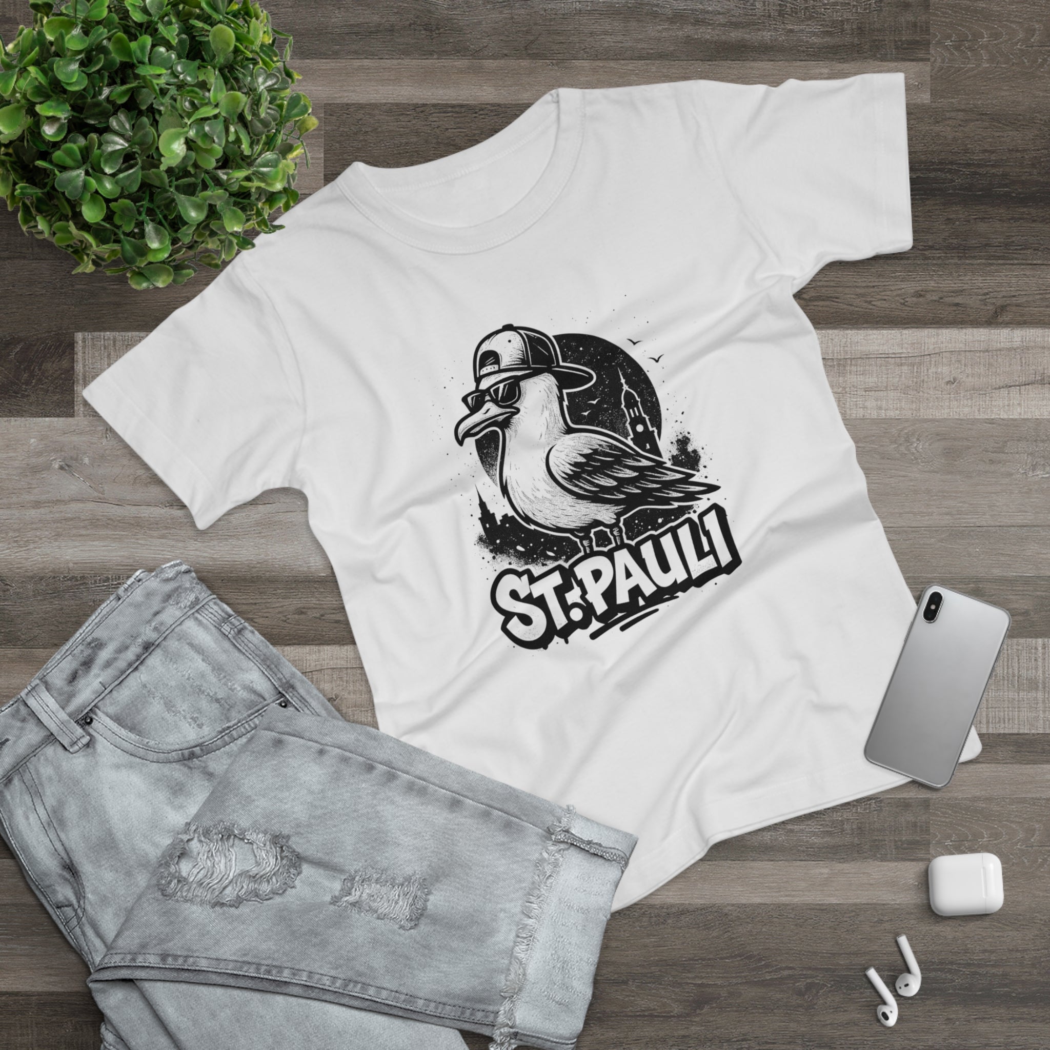St. Pauli | T-Shirt Damen | Kiezstyle mit Herz und Haltung