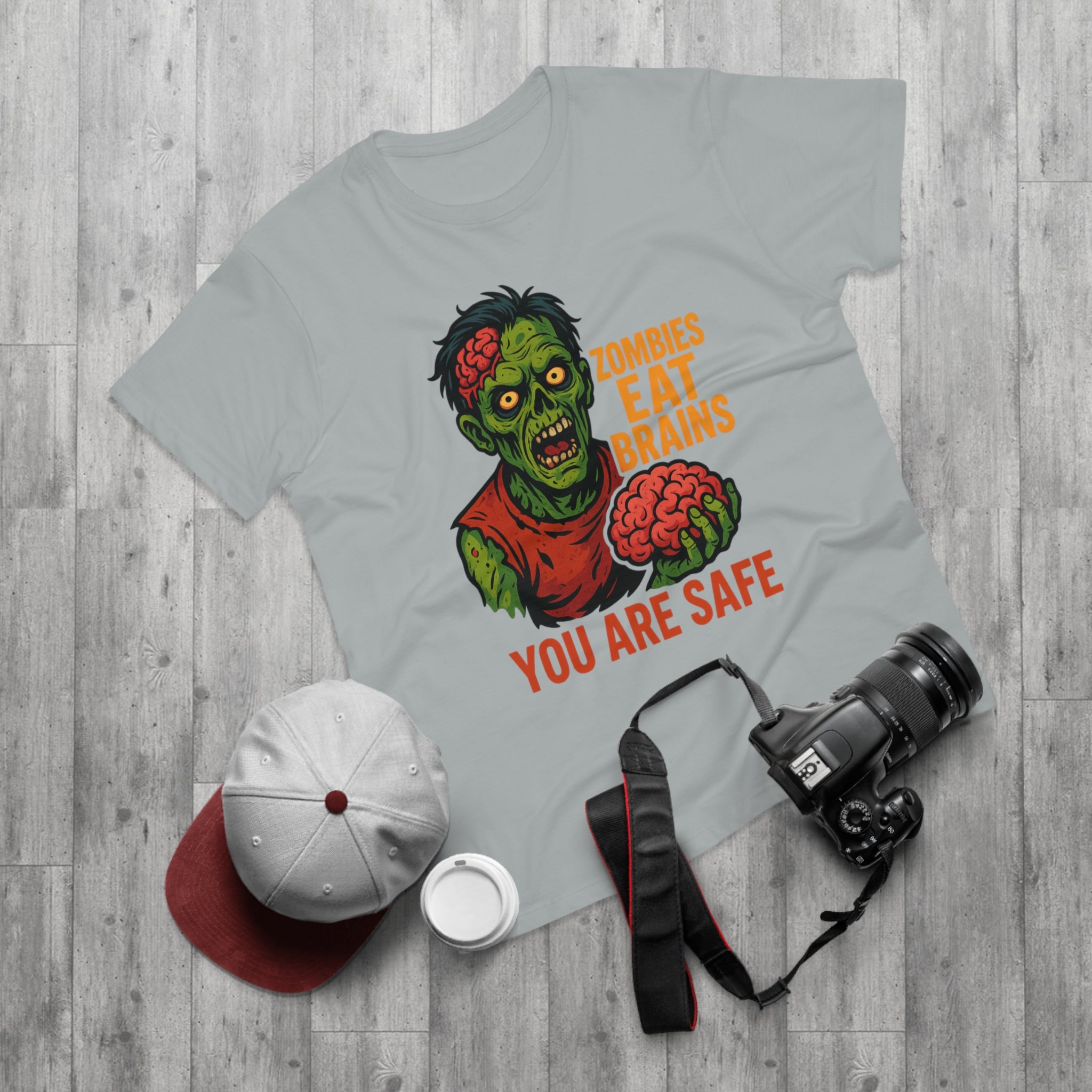 Zombie Themed Men's T-Shirt - Perfect for Halloween, Costume Parties, Casual Wear, Gifts for Horror Fans, Graphic Tee