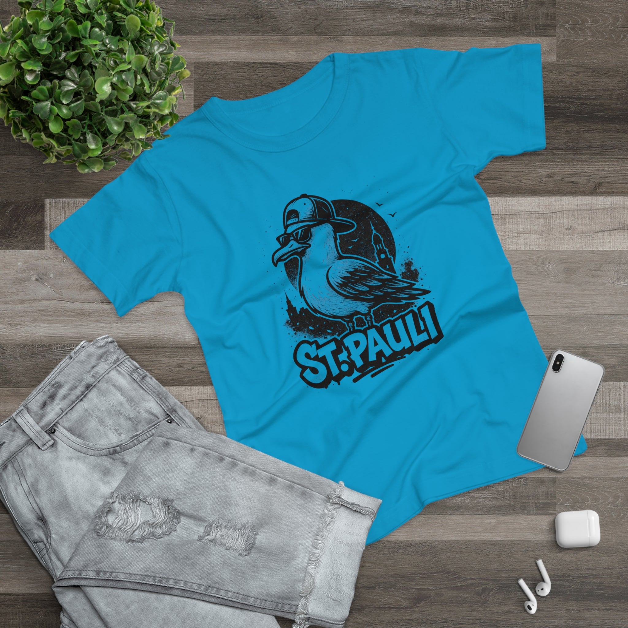St. Pauli | T-Shirt Damen | Kiezstyle mit Herz und Haltung