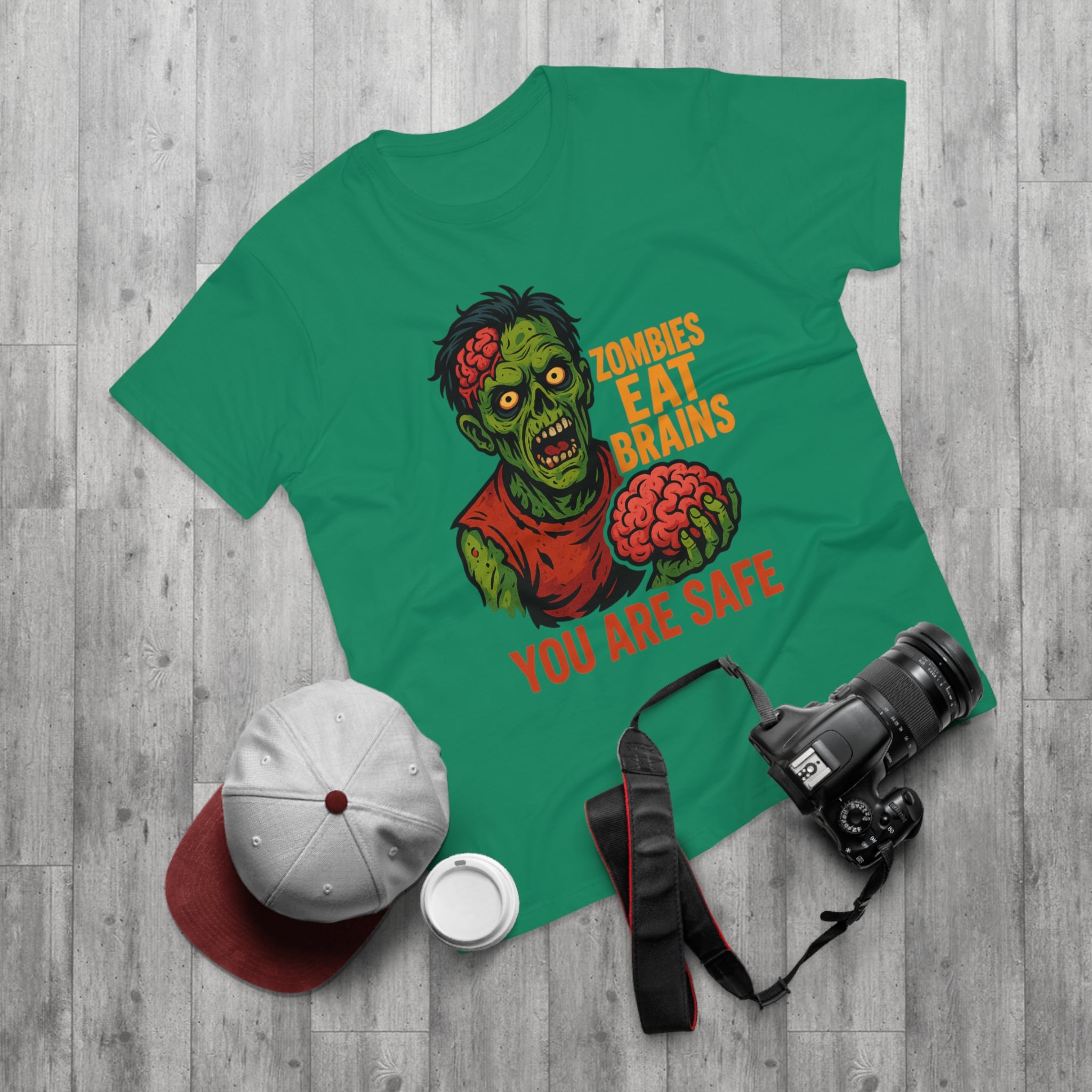 Zombie Themed Men's T-Shirt - Perfect for Halloween, Costume Parties, Casual Wear, Gifts for Horror Fans, Graphic Tee