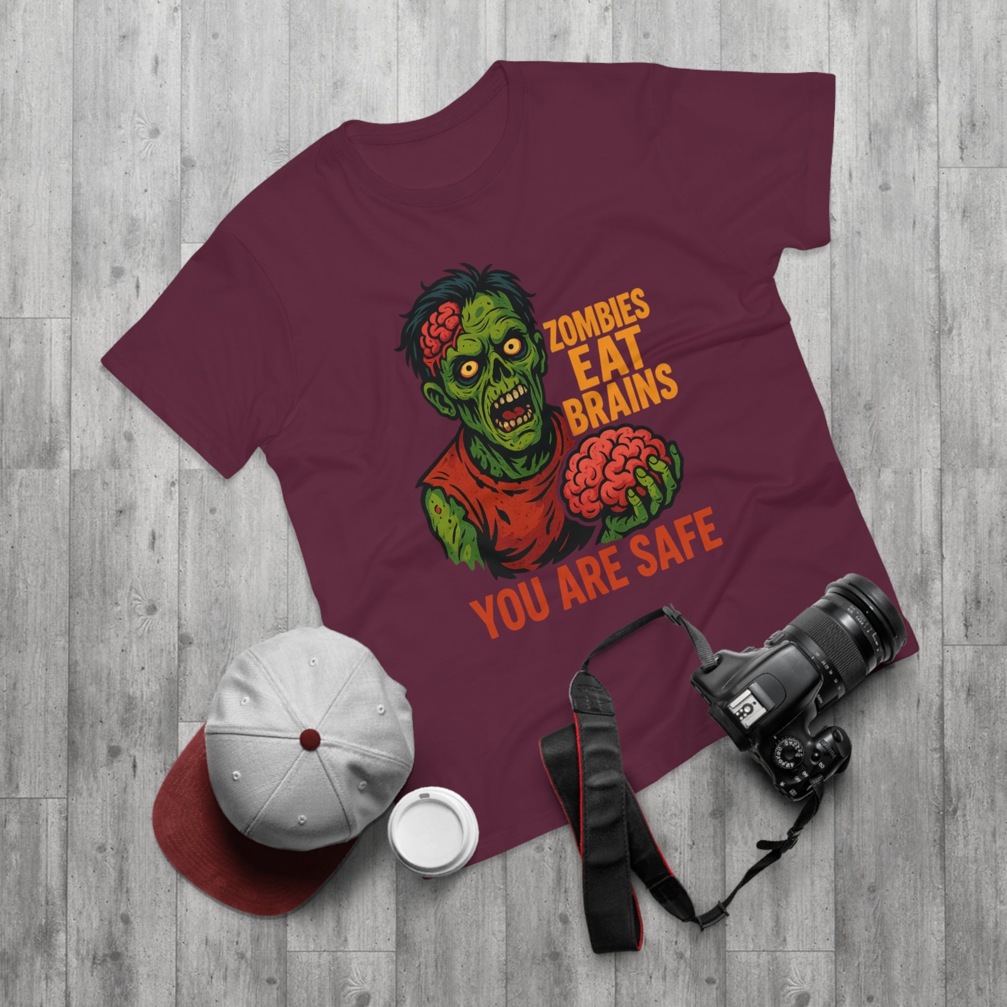 Zombie Themed Men's T-Shirt - Perfect for Halloween, Costume Parties, Casual Wear, Gifts for Horror Fans, Graphic Tee