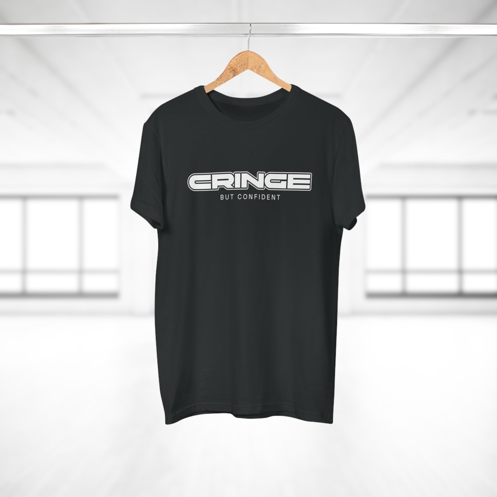 Cringe But Confident - Streetwear Statement Shirt – 100 % Baumwolle für echte Typen