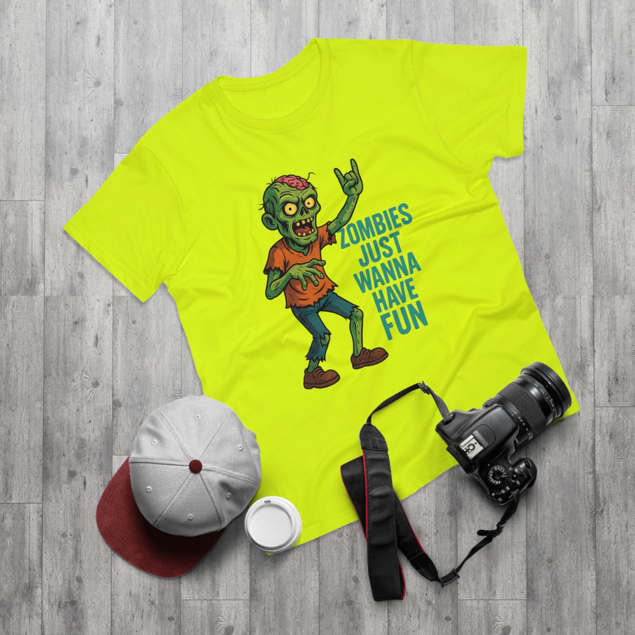Zombie Fun T-Shirt, Casual Wear, Halloween Costume, Men's Graphic Tee, Unique Gift for Fans, Funny Zombie Shirt