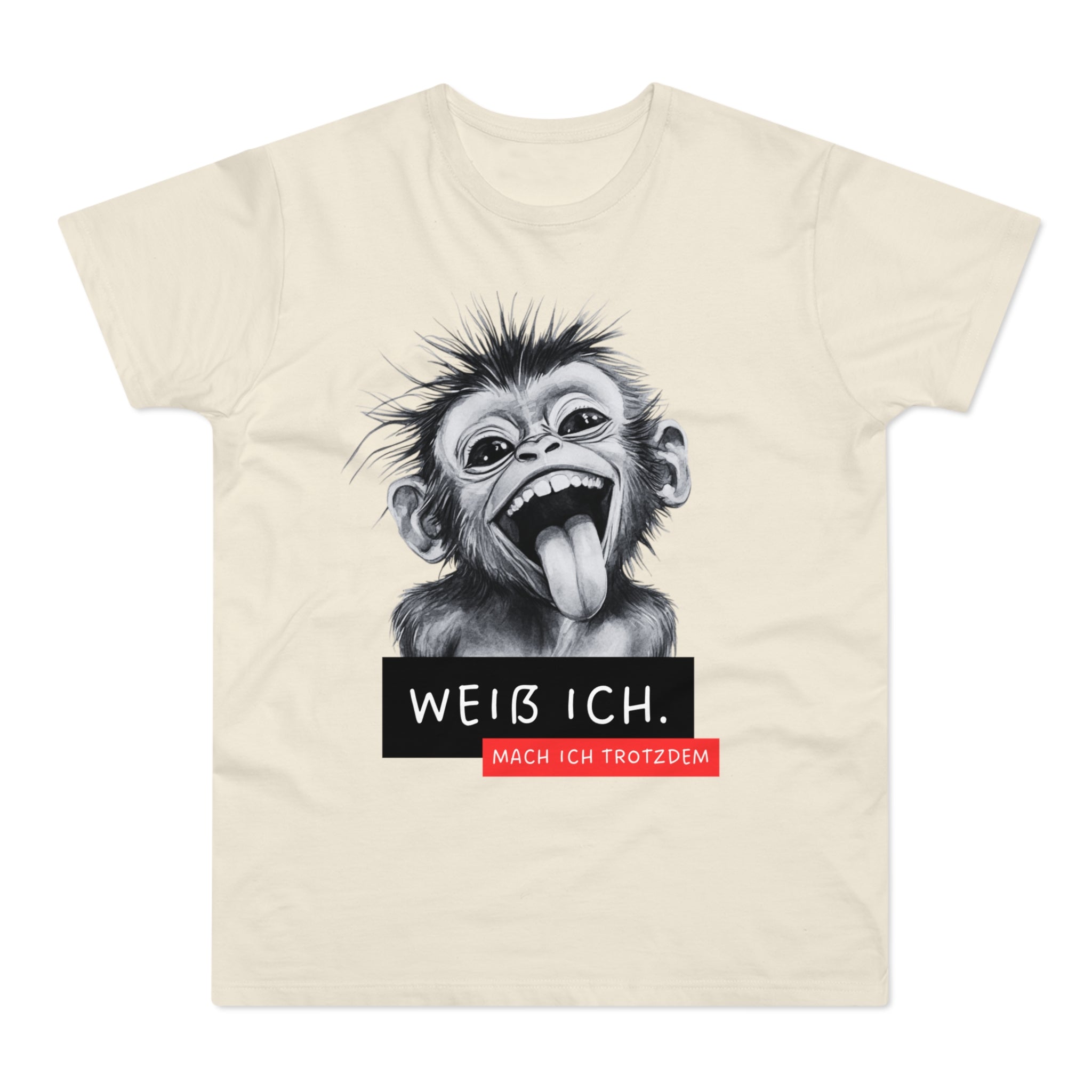 Funny Monkey Graphic T-Shirt, Humorous Tee for Animal Lovers, Gift for Birthdays and Special Occasions, Casual Wear, Statement Shirt