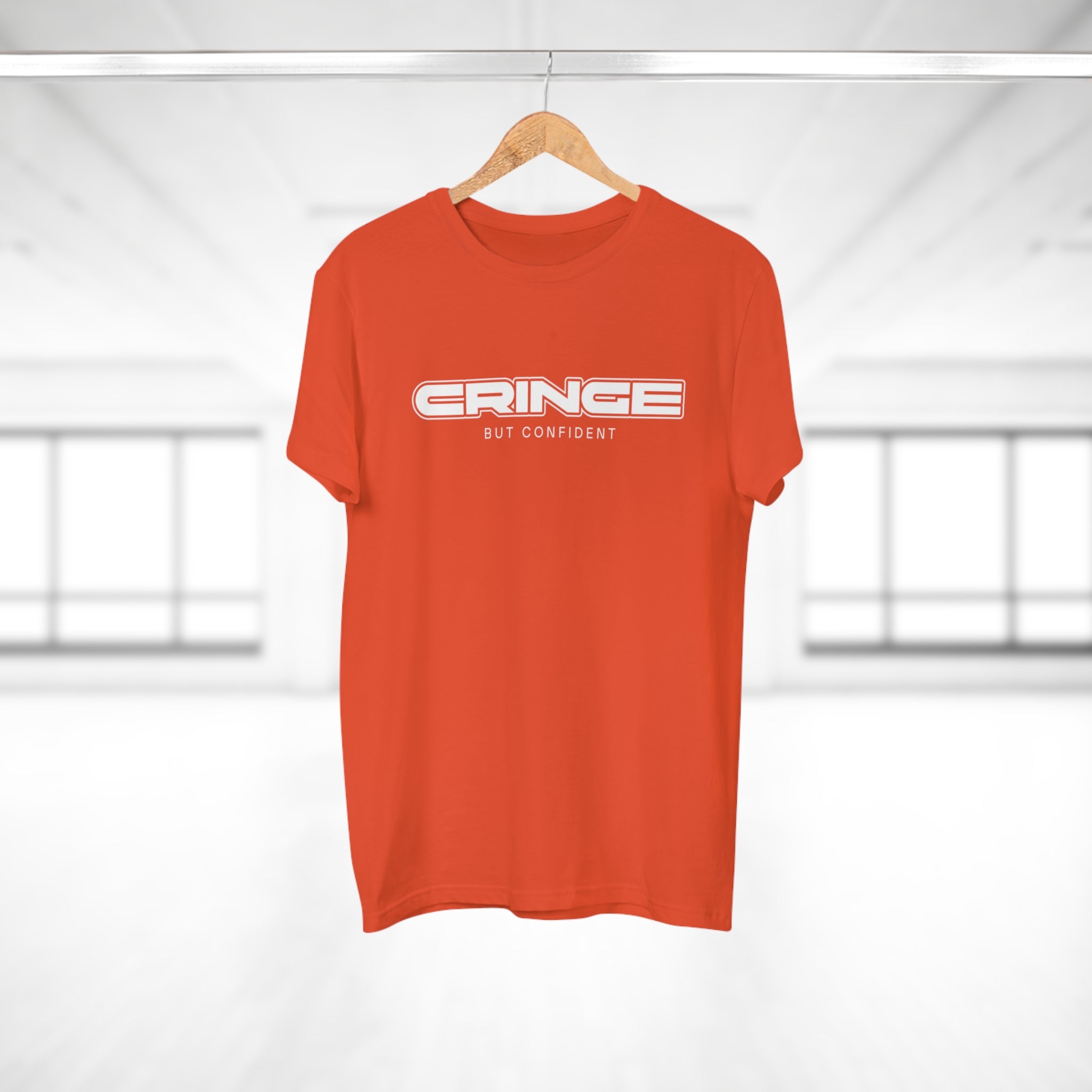 Cringe But Confident - Streetwear Statement Shirt – 100 % Baumwolle für echte Typen