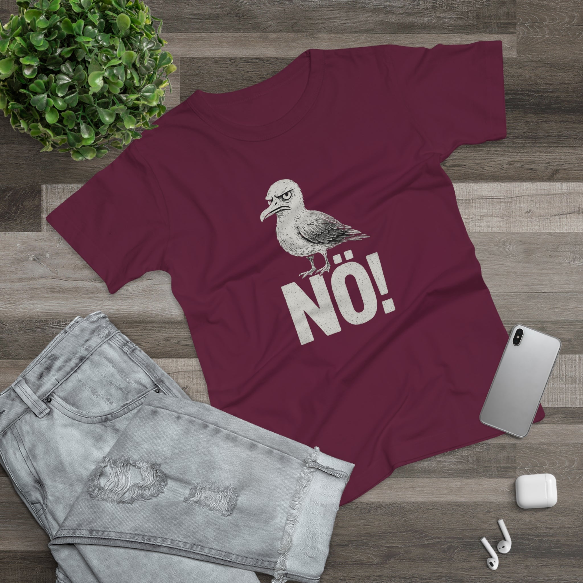Nö! |T-Shirt Damen | Kurz. Klar. Nordisch.