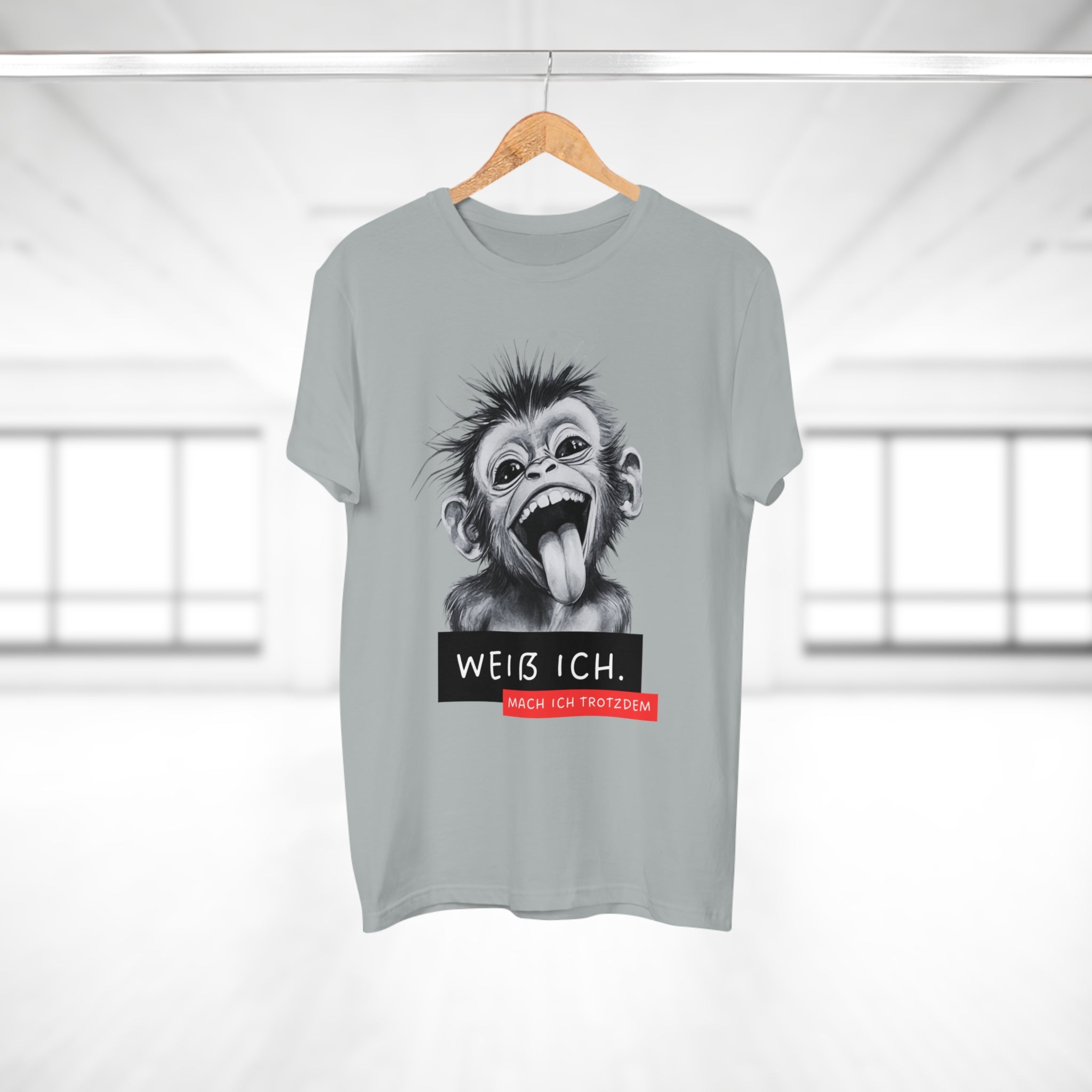 Funny Monkey Graphic T-Shirt, Humorous Tee for Animal Lovers, Gift for Birthdays and Special Occasions, Casual Wear, Statement Shirt