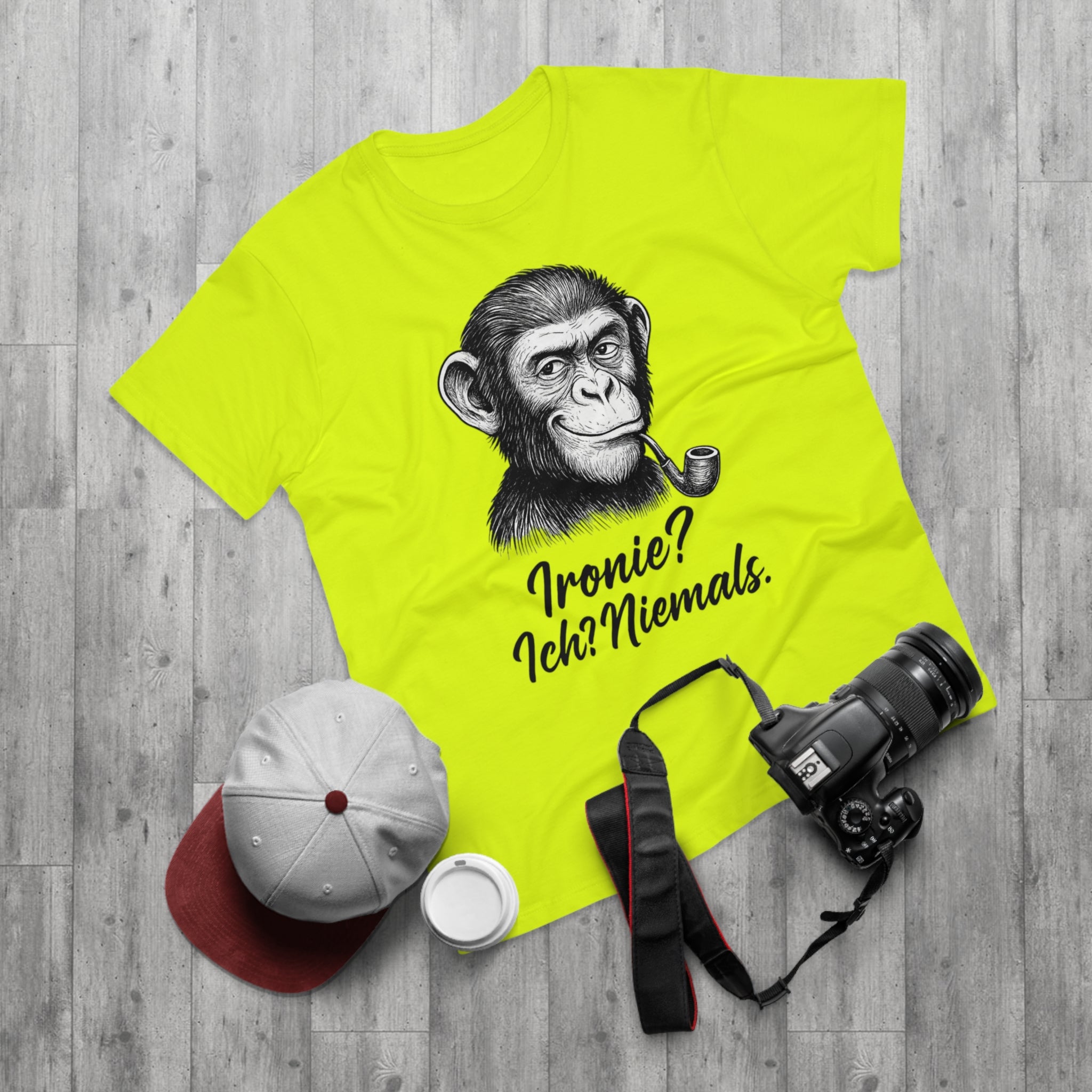 Whimsical Chimpanzee T-Shirt, Funny Animal Tee, Quirky Gift, Casual Wear, Birthday Gift, Humorous Shirt