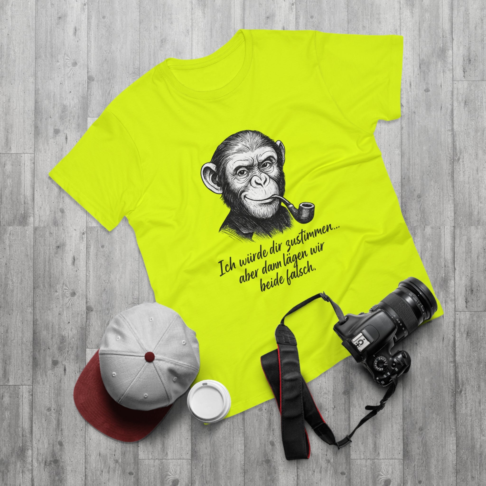 Lustiges Affen T-Shirt Herren – „Ich würde dir zustimmen, aber dann lägen wir beide falsch“ Funshirt
