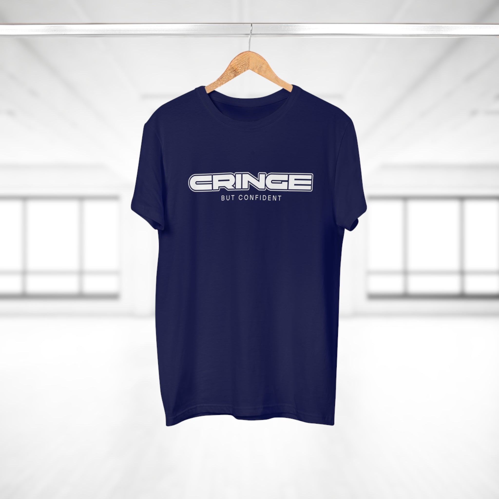 Cringe But Confident - Streetwear Statement Shirt – 100 % Baumwolle für echte Typen