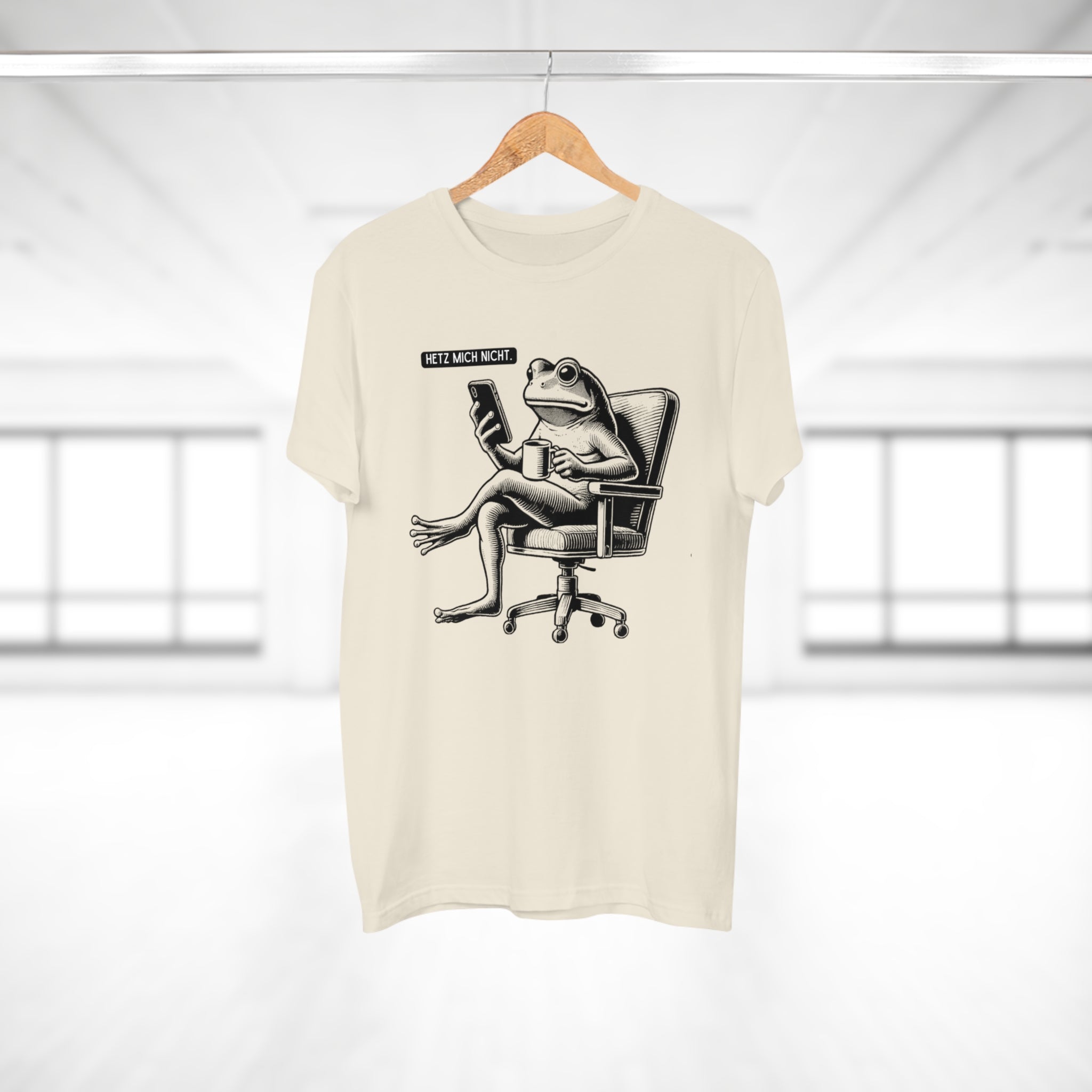 HETZ MICH NICHT - Statement Shirt -  Lässiges T-Shirt mit entspanntem Spruch