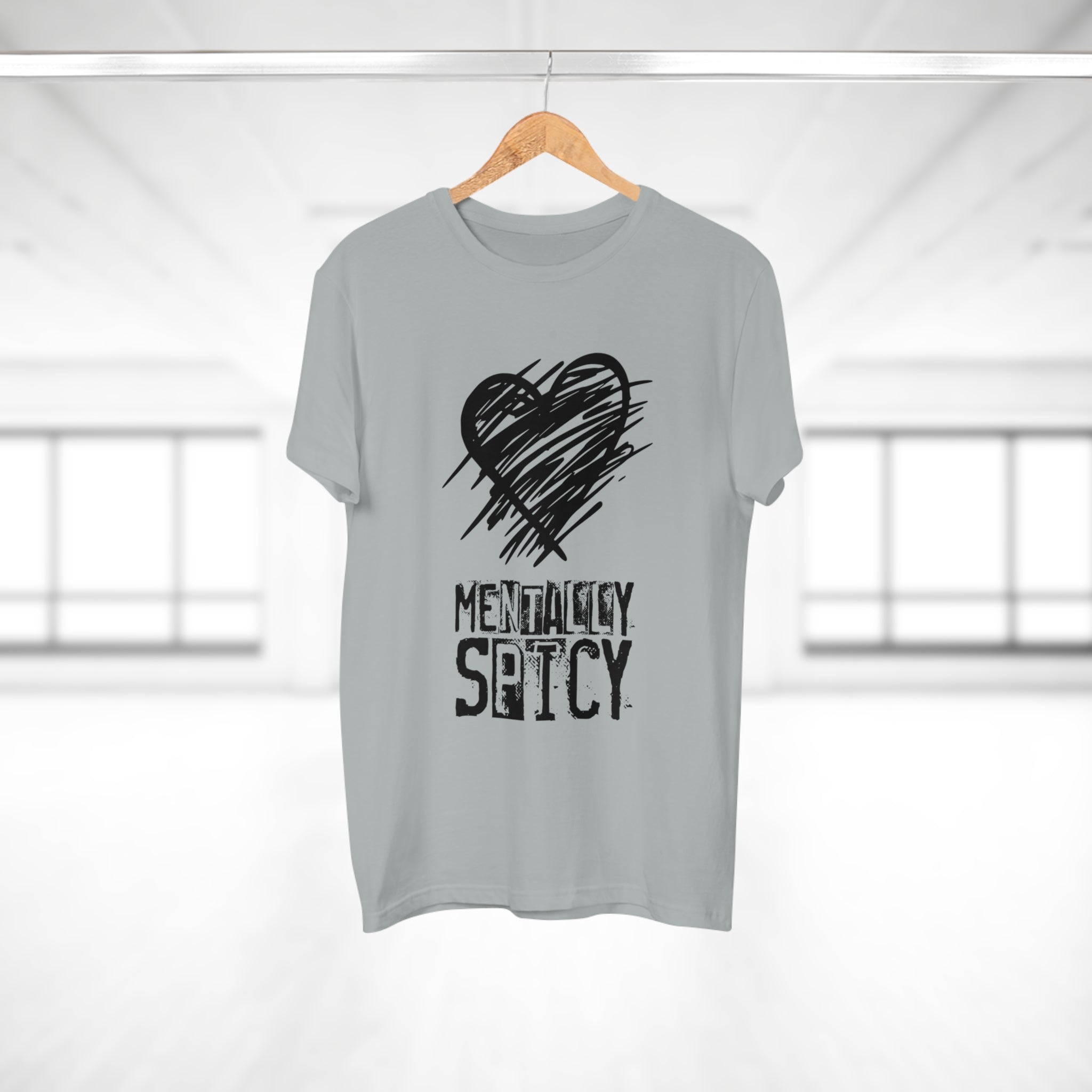 MENTALLY SPICY - Mental Health Shirt mit Humor - Trendiges Statement für Alltag & Festival