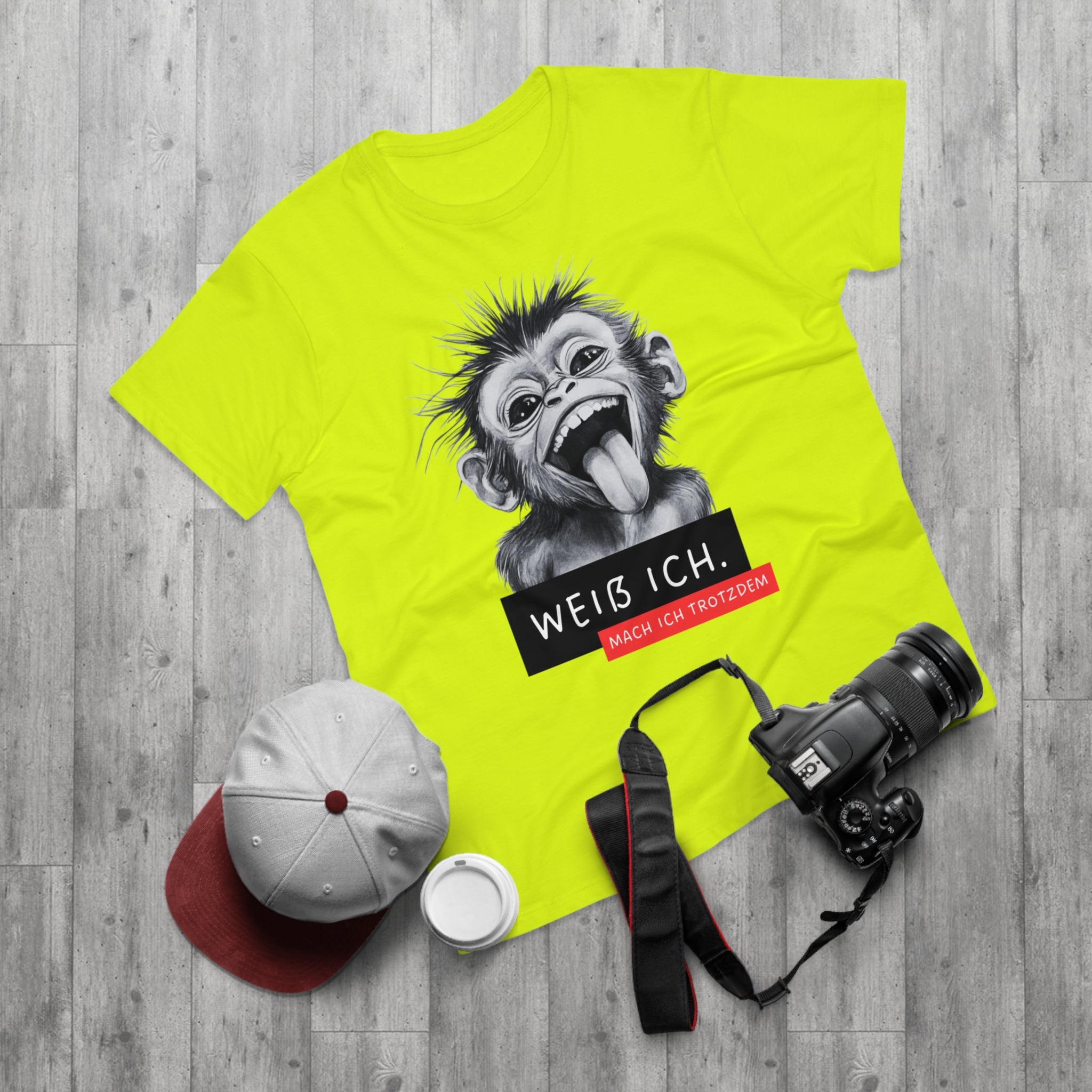 Funny Monkey Graphic T-Shirt, Humorous Tee for Animal Lovers, Gift for Birthdays and Special Occasions, Casual Wear, Statement Shirt