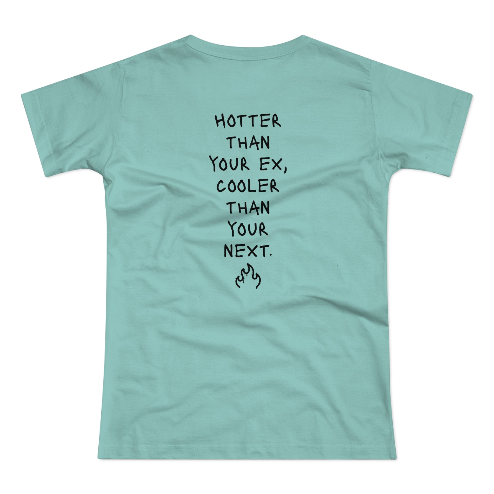 BACK PRINT: HOTTER - Wilde Vibes & coole Prints – Frauen T-Shirt, das dein Outfit rockt!
