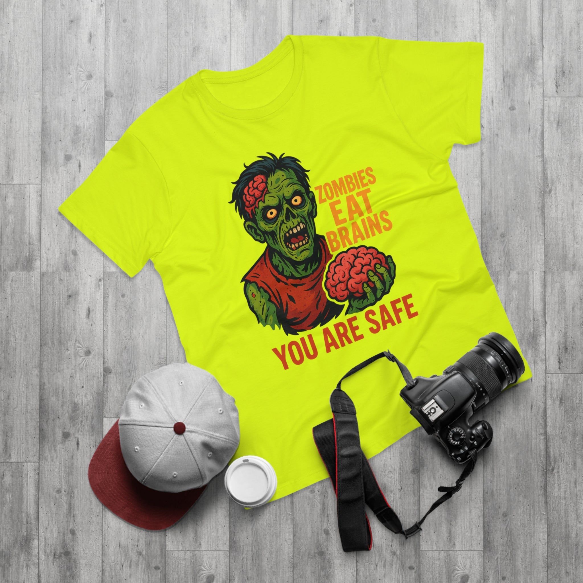 Zombie Themed Men's T-Shirt - Perfect for Halloween, Costume Parties, Casual Wear, Gifts for Horror Fans, Graphic Tee