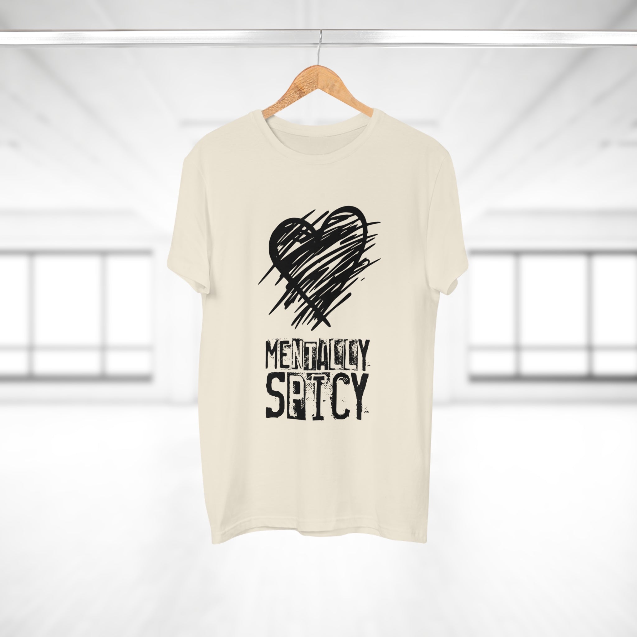 MENTALLY SPICY - Mental Health Shirt mit Humor - Trendiges Statement für Alltag & Festival