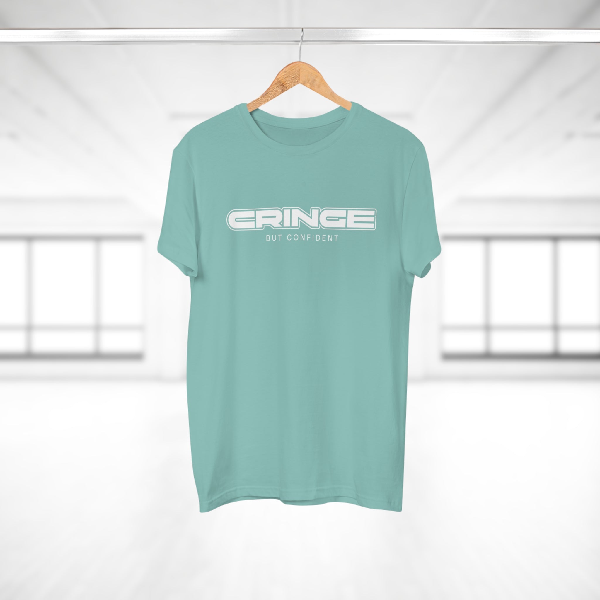 Cringe But Confident - Streetwear Statement Shirt – 100 % Baumwolle für echte Typen