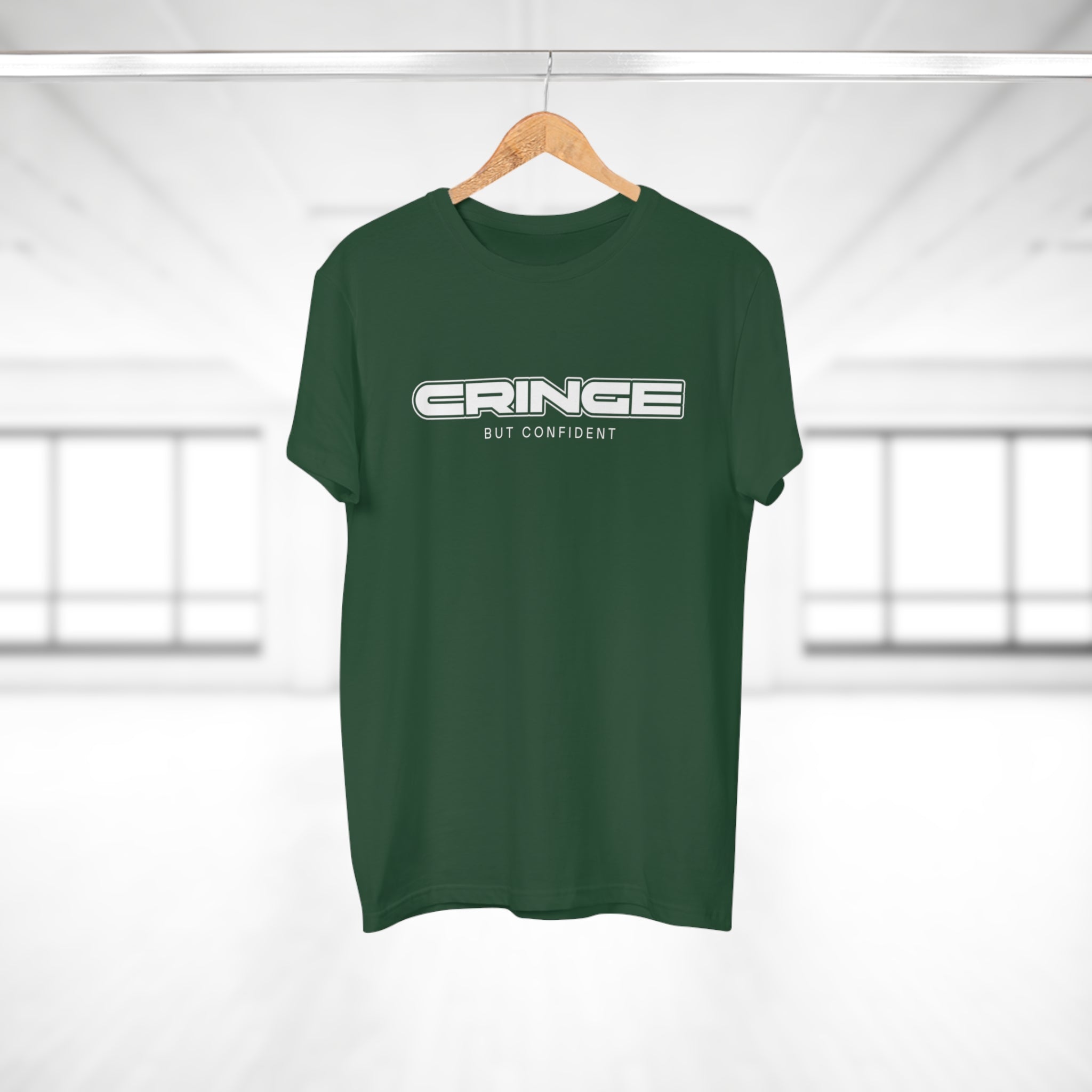 Cringe But Confident - Streetwear Statement Shirt – 100 % Baumwolle für echte Typen