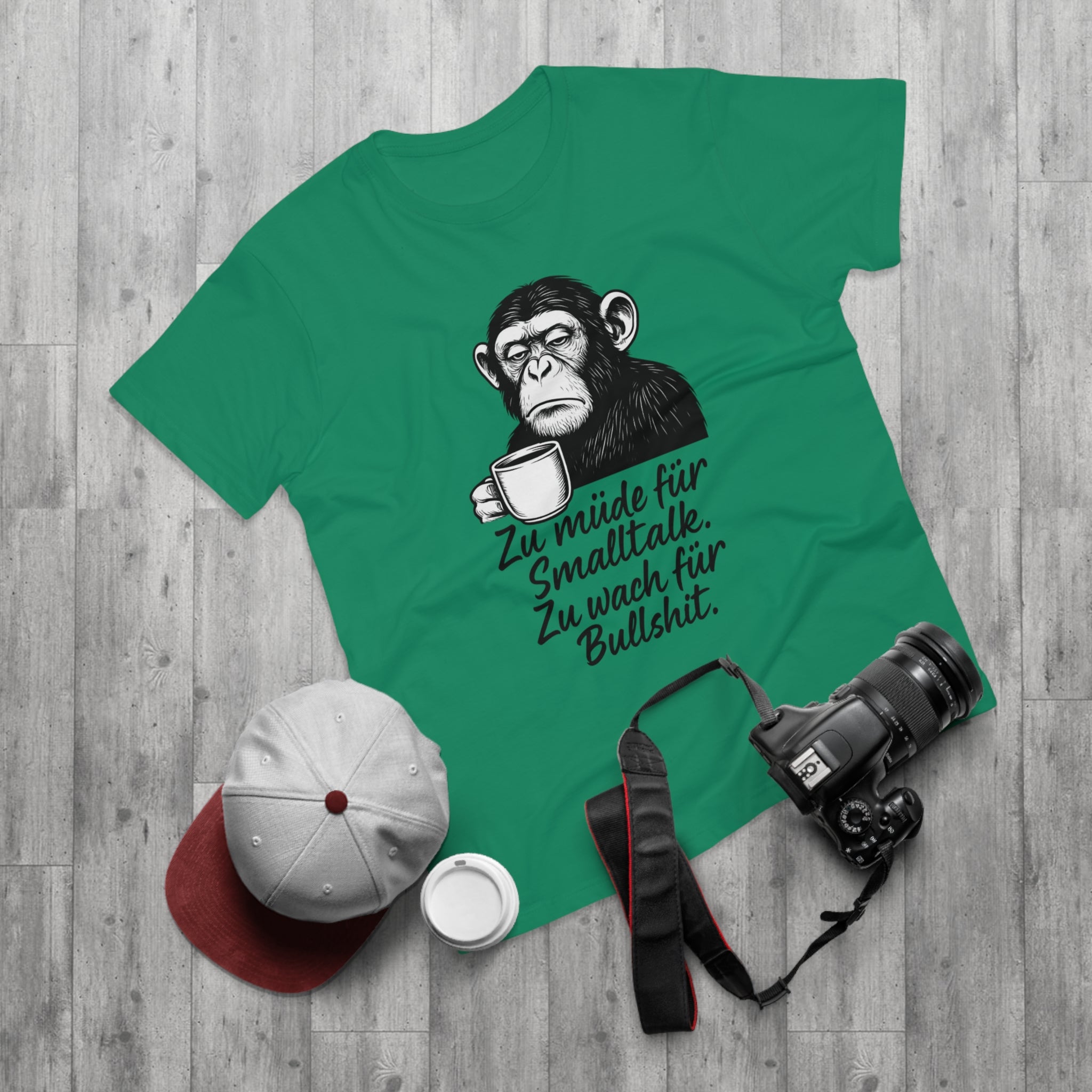 Funny Men's T-Shirt with Monkey Graphic, Casual Humor Tee, Great for Birthdays, Gifts for Him, Conversation Starter, Relaxed Fit