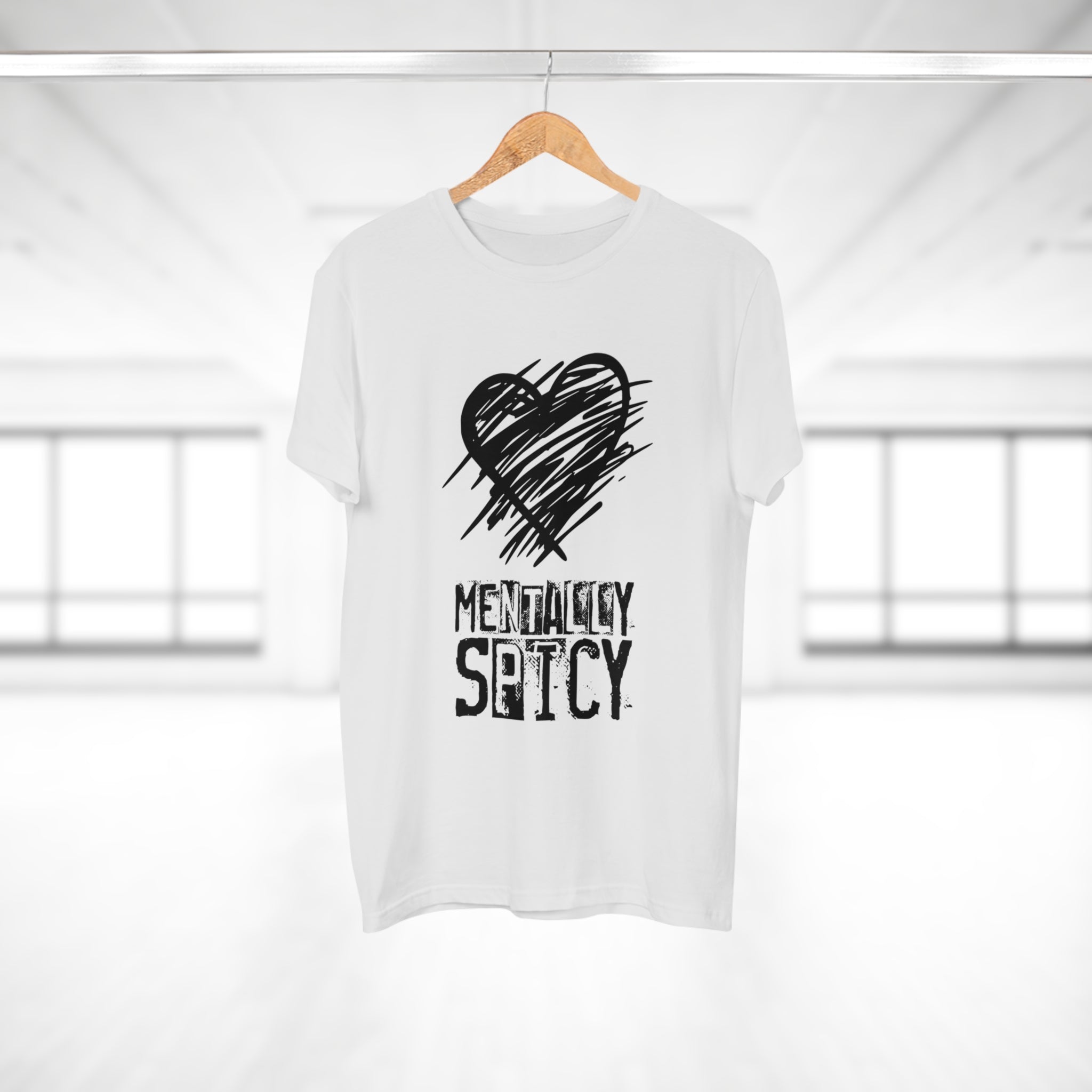 MENTALLY SPICY - Mental Health Shirt mit Humor - Trendiges Statement für Alltag & Festival