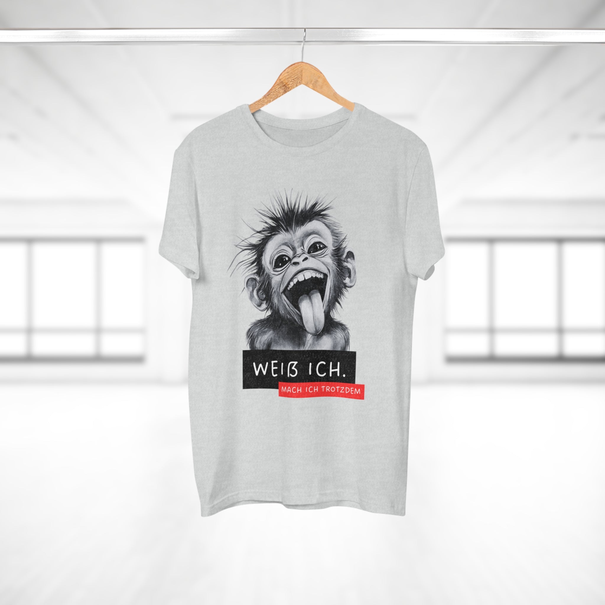 Funny Monkey Graphic T-Shirt, Humorous Tee for Animal Lovers, Gift for Birthdays and Special Occasions, Casual Wear, Statement Shirt