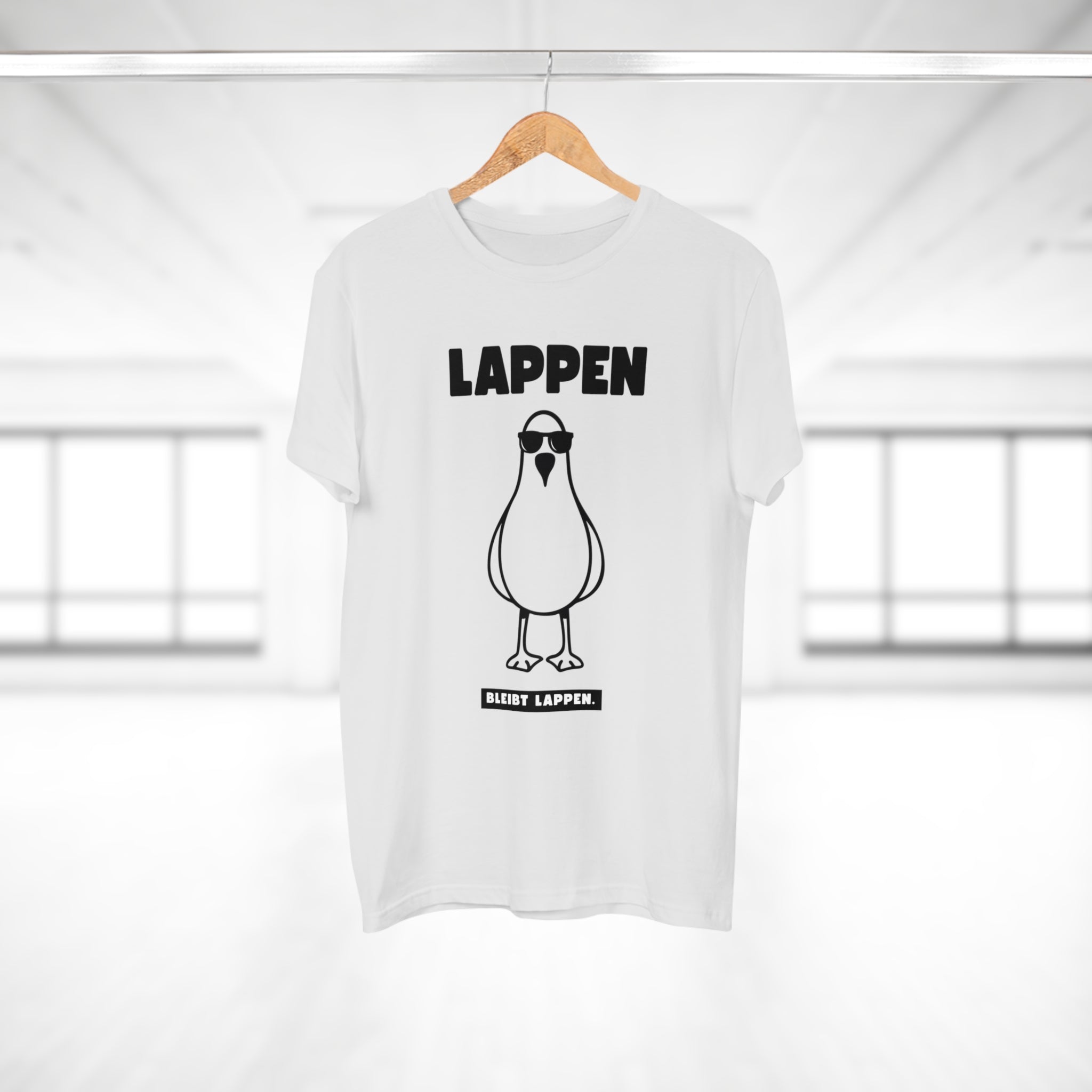 LAPPEN BLEIBT LAPPEN - Statement T-Shirt mit maritimem Flair – Für echte Küstenkinder und Möwen-Fans
