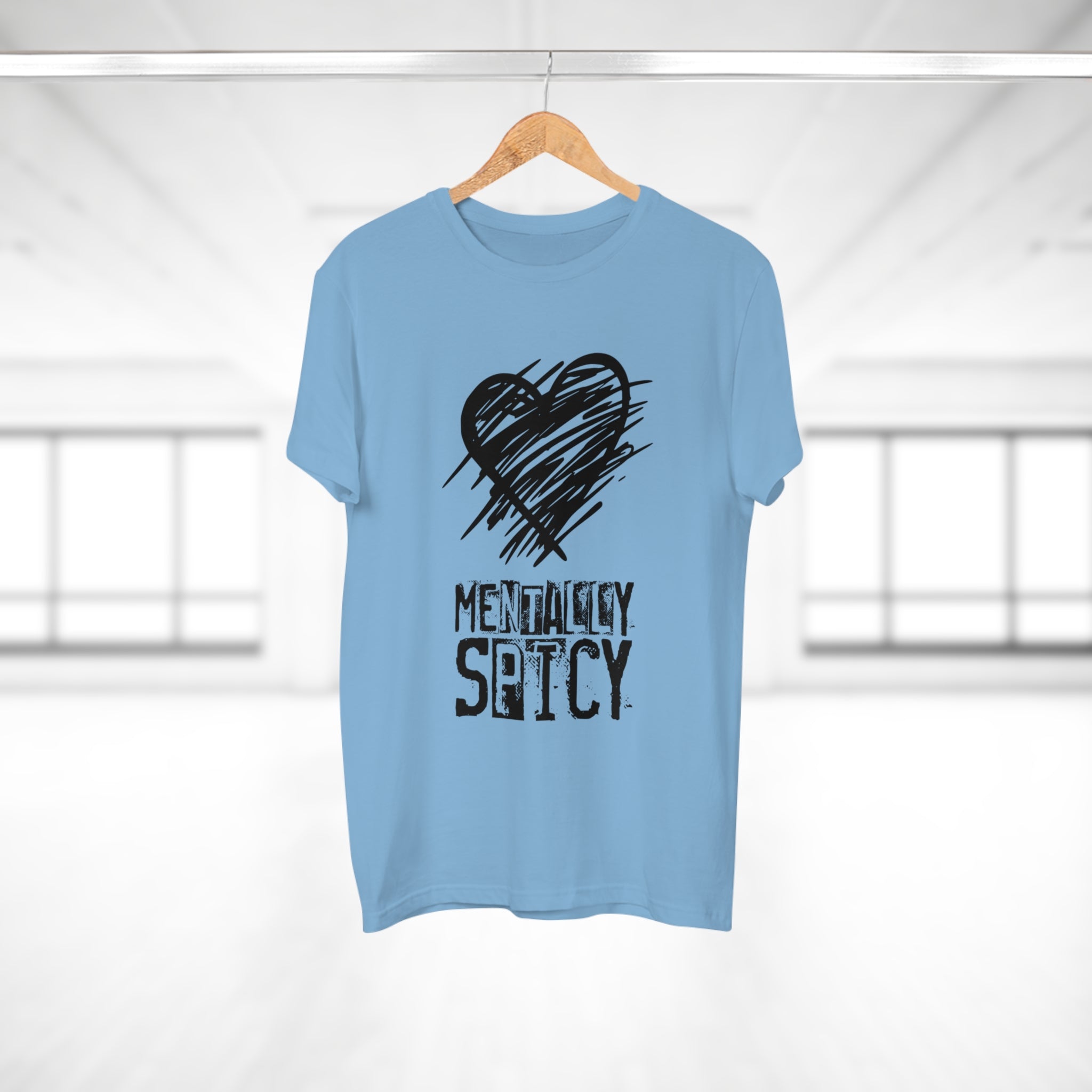 MENTALLY SPICY - Mental Health Shirt mit Humor - Trendiges Statement für Alltag & Festival