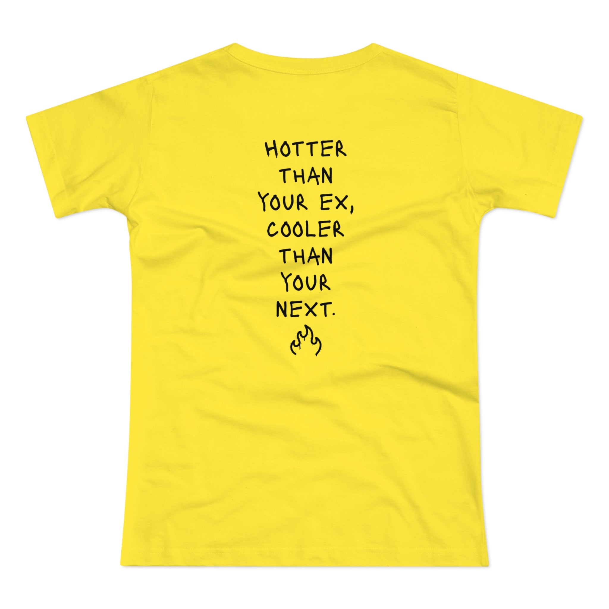 BACK PRINT: HOTTER - Wilde Vibes & coole Prints – Frauen T-Shirt, das dein Outfit rockt!