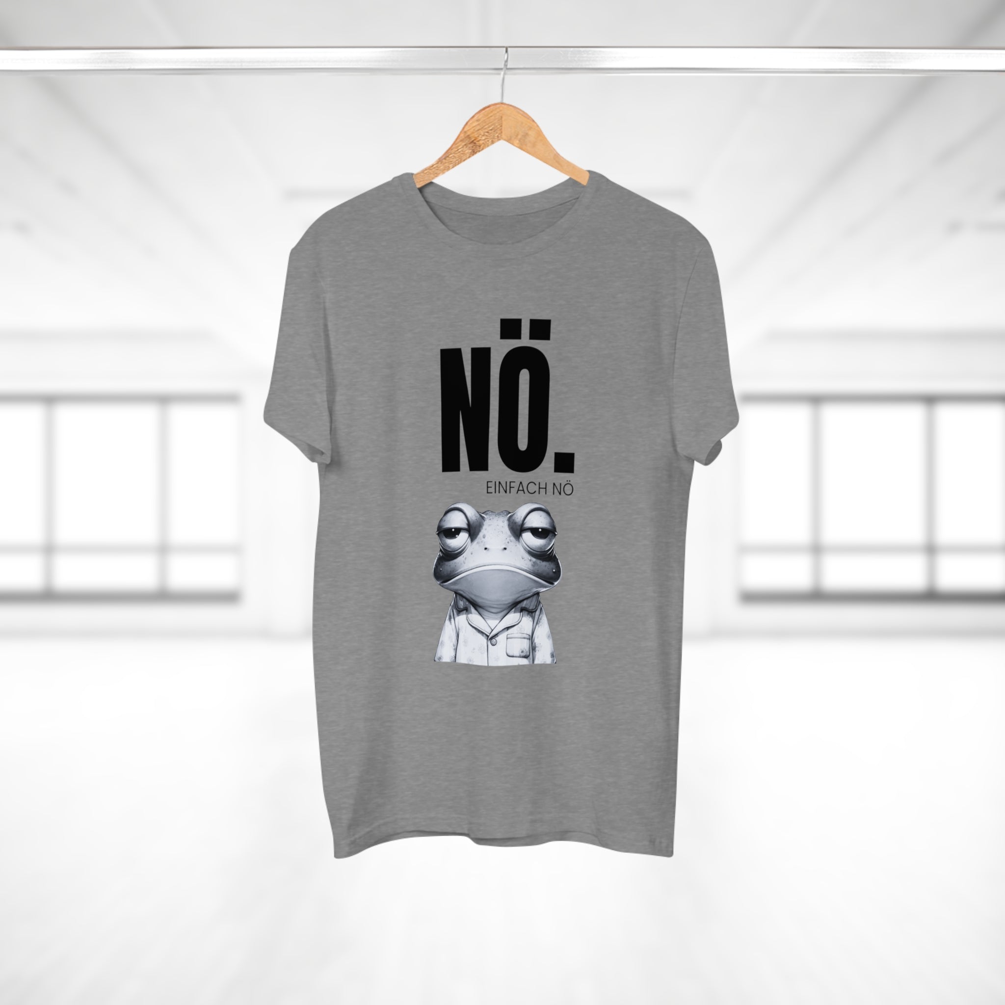 NÖ! EINFACH NÖ – Lustiges Herren T-Shirt mit Statement | Sarkastisches Sprüche Shirt aus Baumwolle – Geschenk für Männer & Freunde