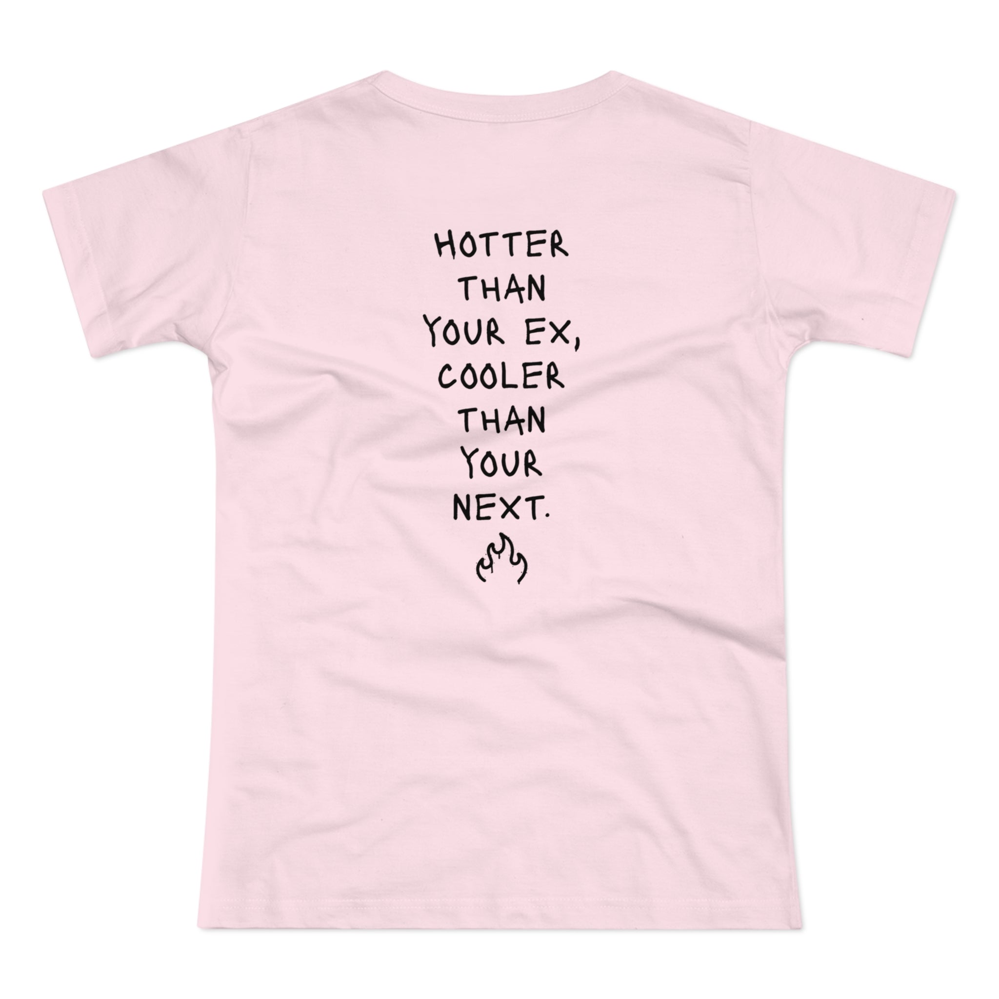 BACK PRINT: HOTTER - Wilde Vibes & coole Prints – Frauen T-Shirt, das dein Outfit rockt!