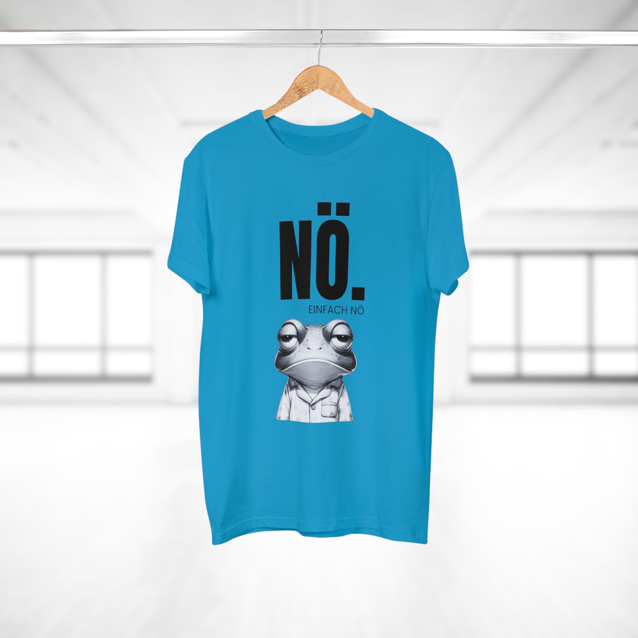 NÖ! EINFACH NÖ – Lustiges Herren T-Shirt mit Statement | Sarkastisches Sprüche Shirt aus Baumwolle – Geschenk für Männer & Freunde