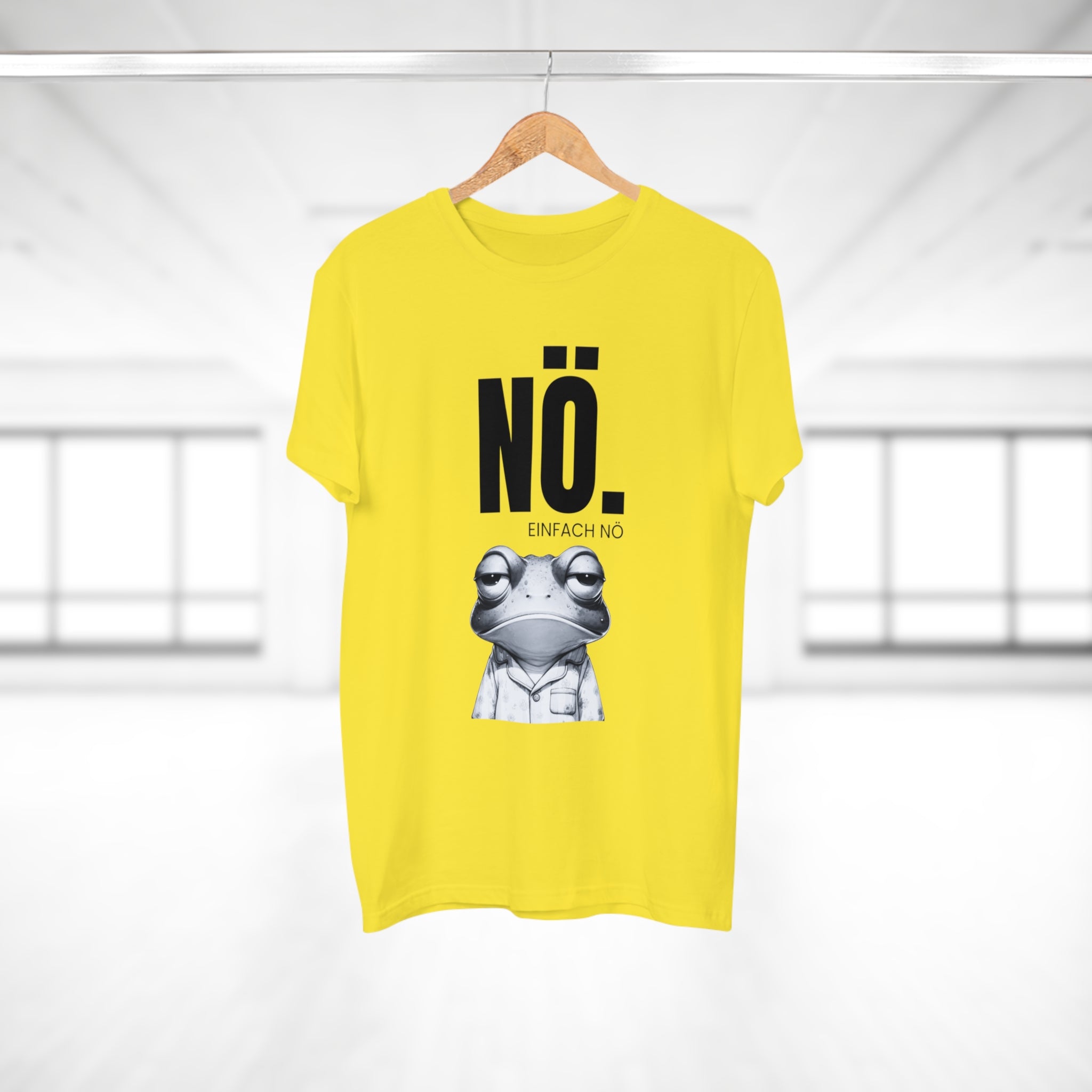 NÖ! EINFACH NÖ – Lustiges Herren T-Shirt mit Statement | Sarkastisches Sprüche Shirt aus Baumwolle – Geschenk für Männer & Freunde