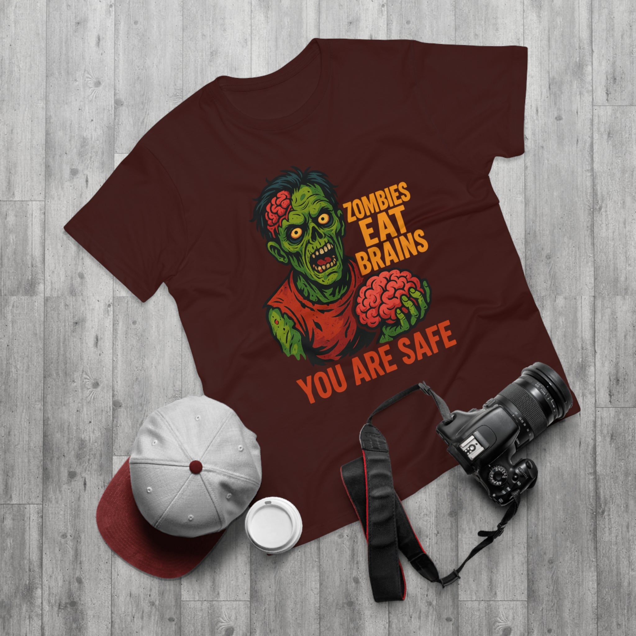 Zombie Themed Men's T-Shirt - Perfect for Halloween, Costume Parties, Casual Wear, Gifts for Horror Fans, Graphic Tee
