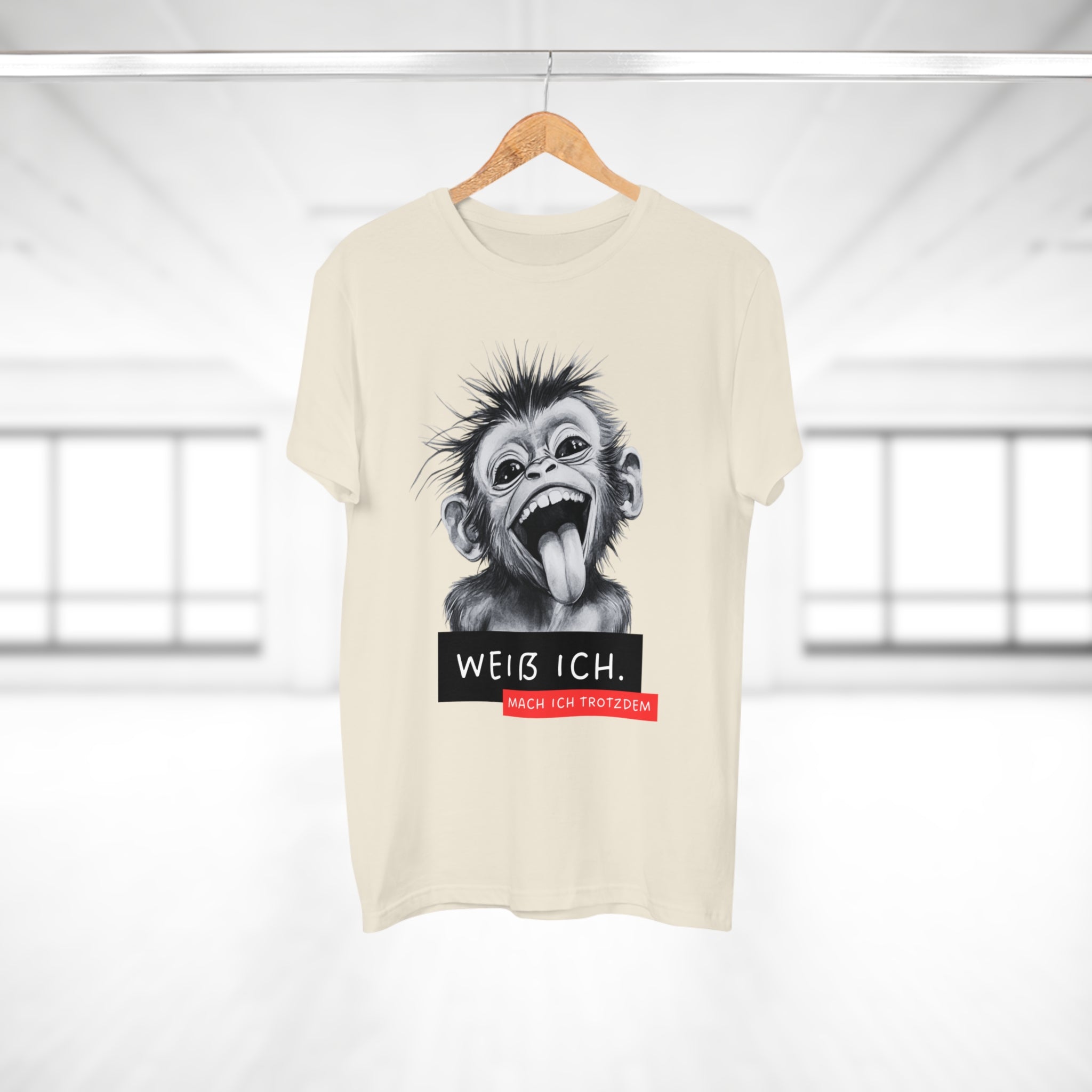 Funny Monkey Graphic T-Shirt, Humorous Tee for Animal Lovers, Gift for Birthdays and Special Occasions, Casual Wear, Statement Shirt
